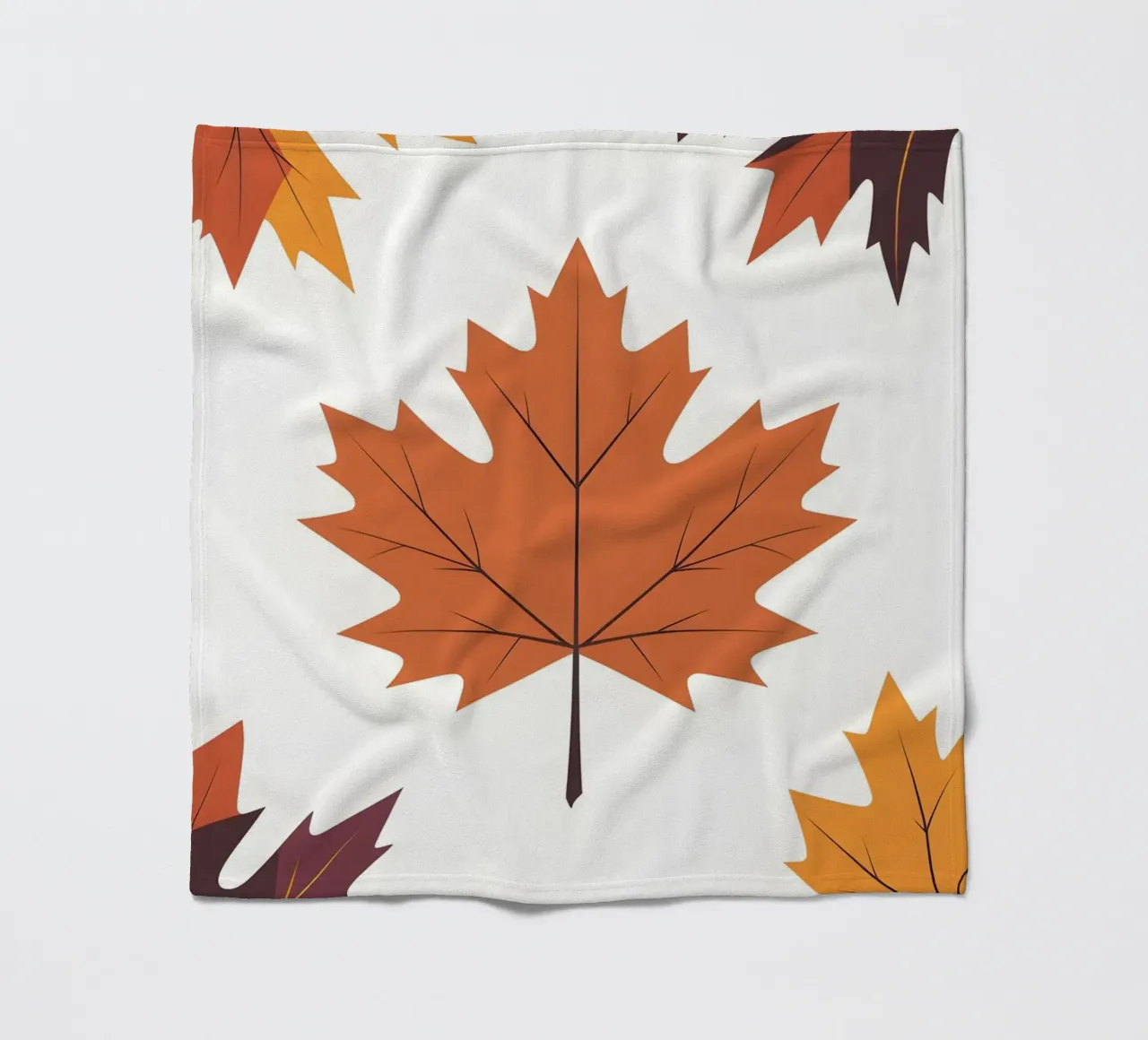 vector maple leaf fleece blanket by botanical shop
