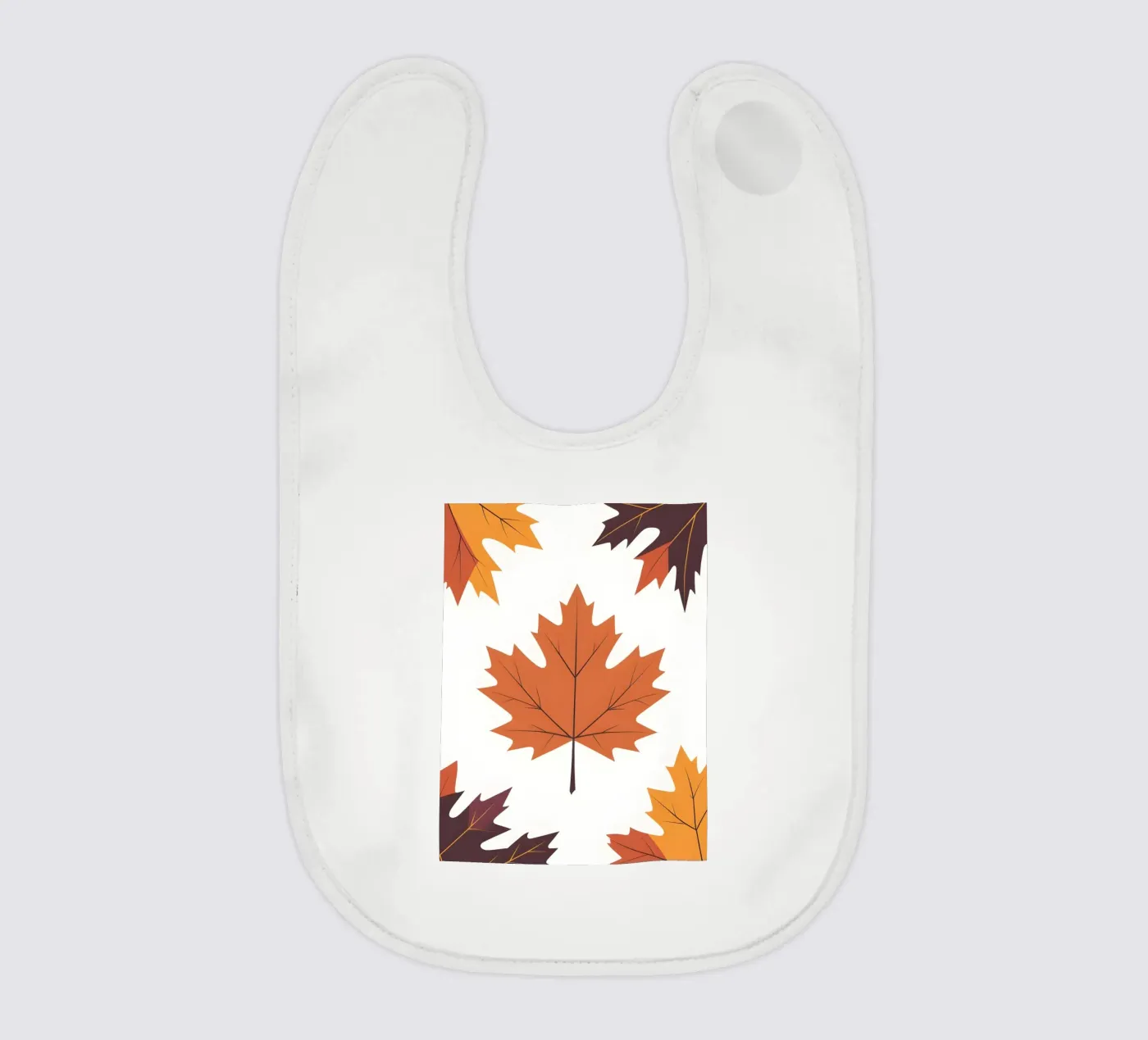 vector maple leaf baby bib by botanical shop