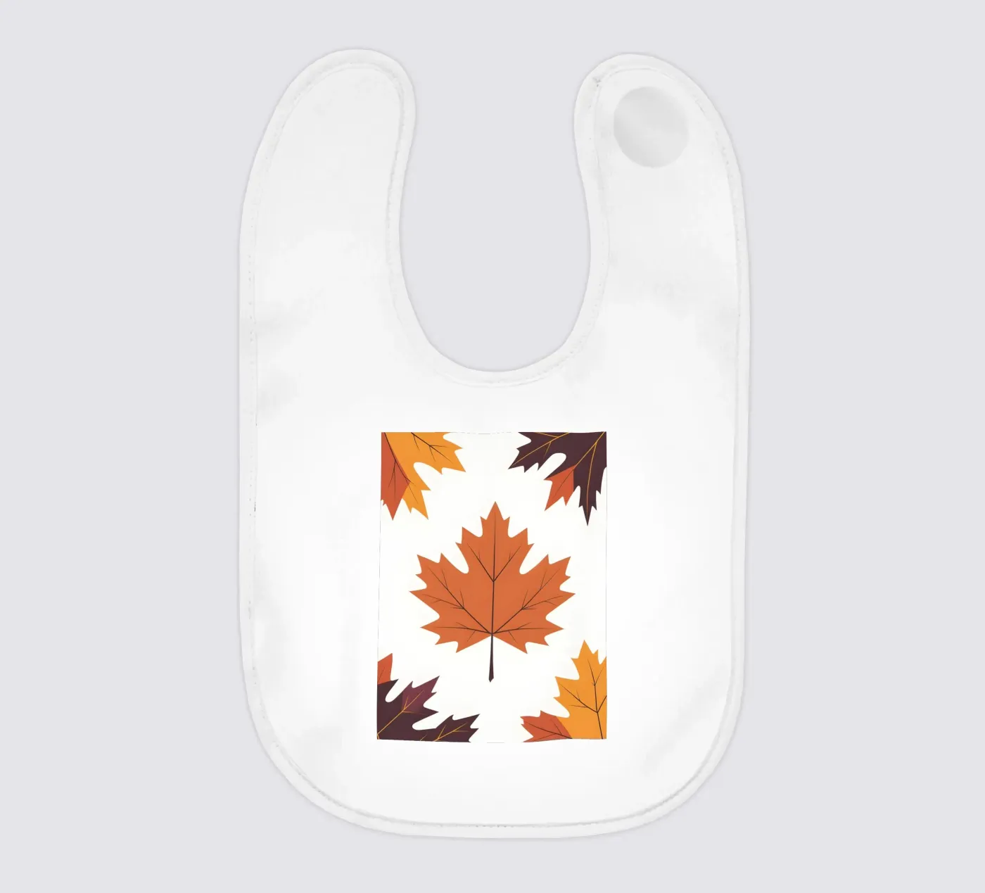vector maple leaf baby bib by botanical shop
