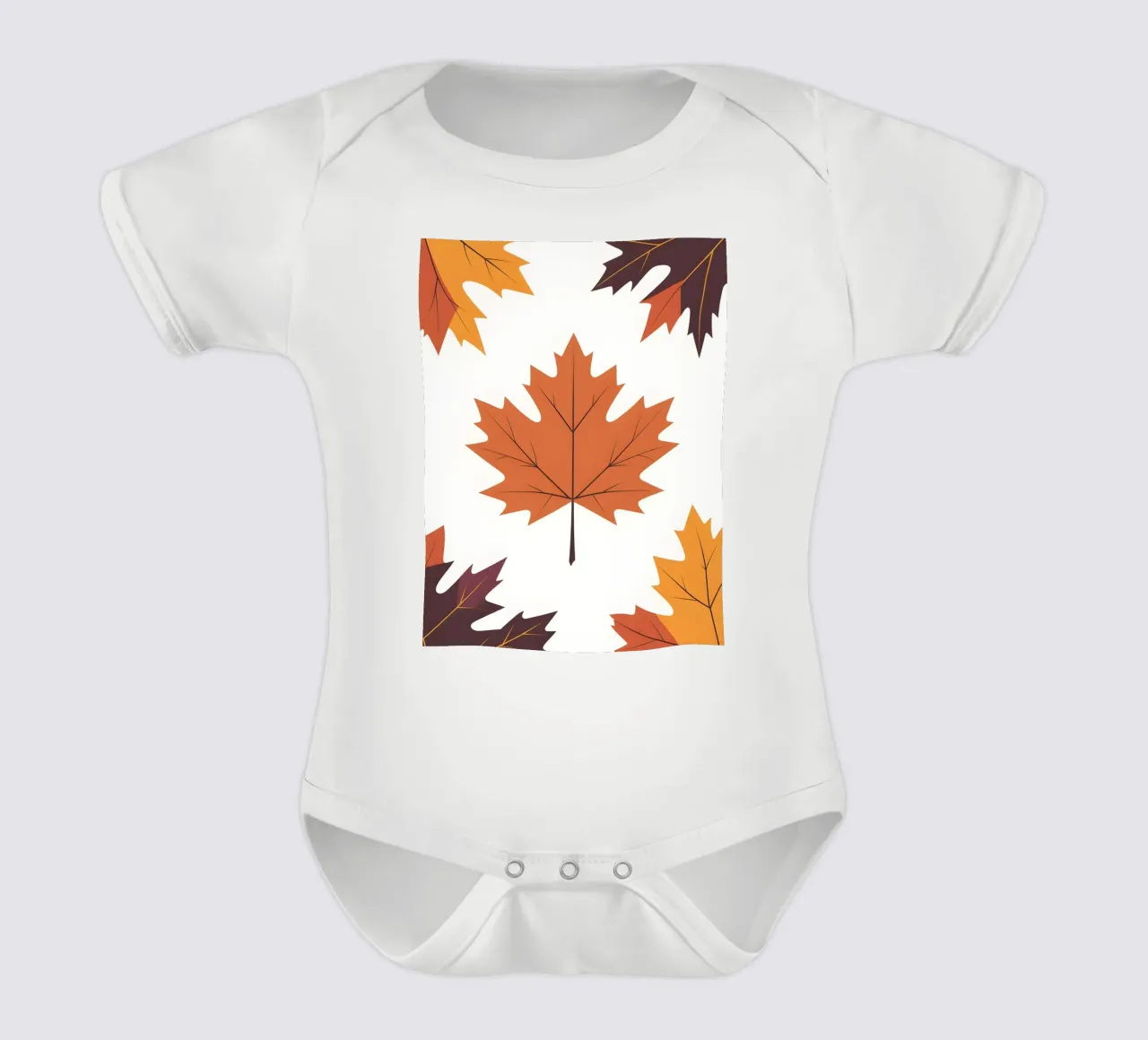 vector maple leaf body bébé de botanical shop