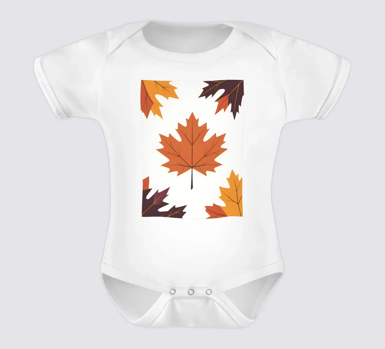 vector maple leaf body bébé de botanical shop