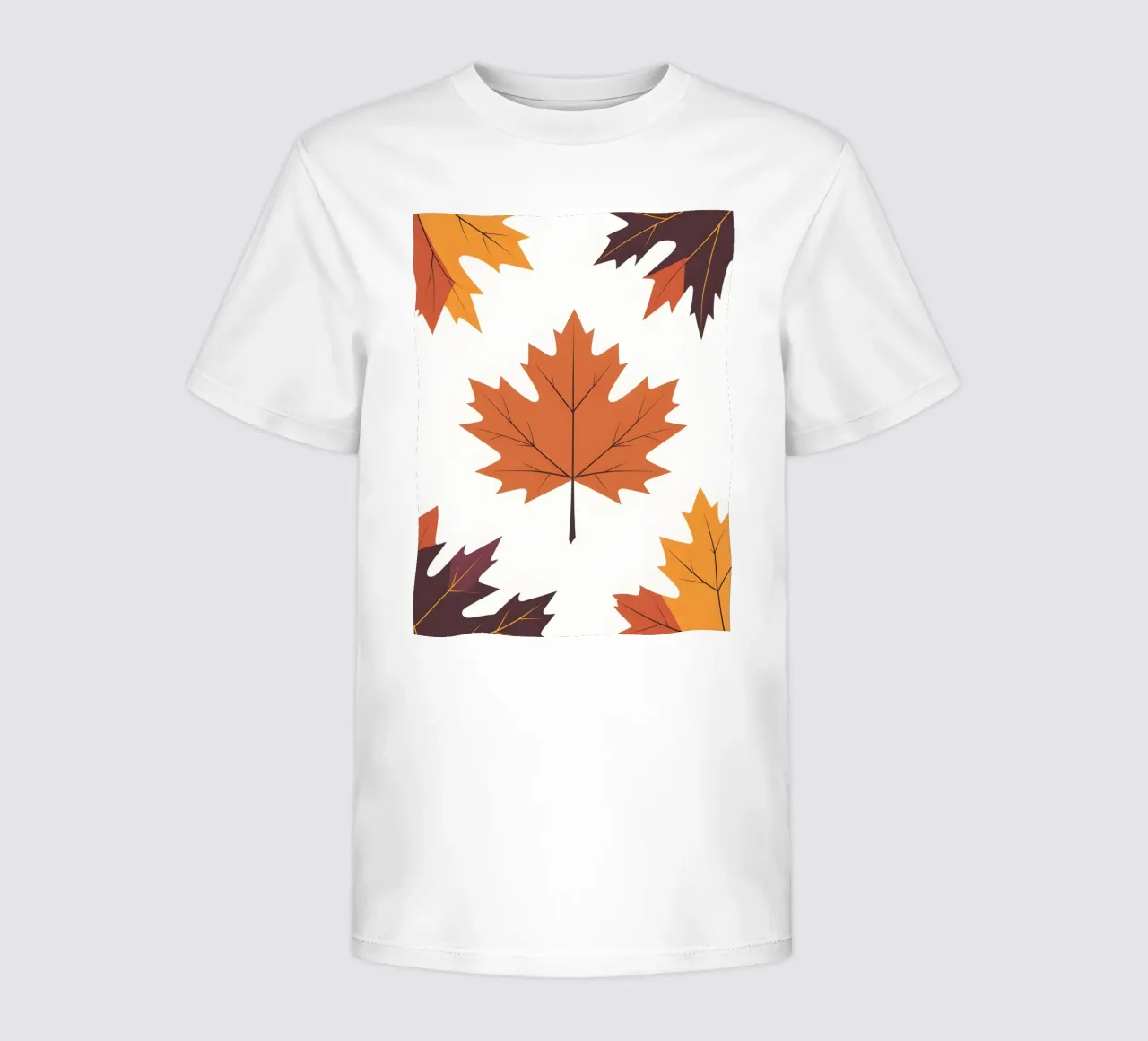 vector maple leaf t-shirt bambini da botanical shop