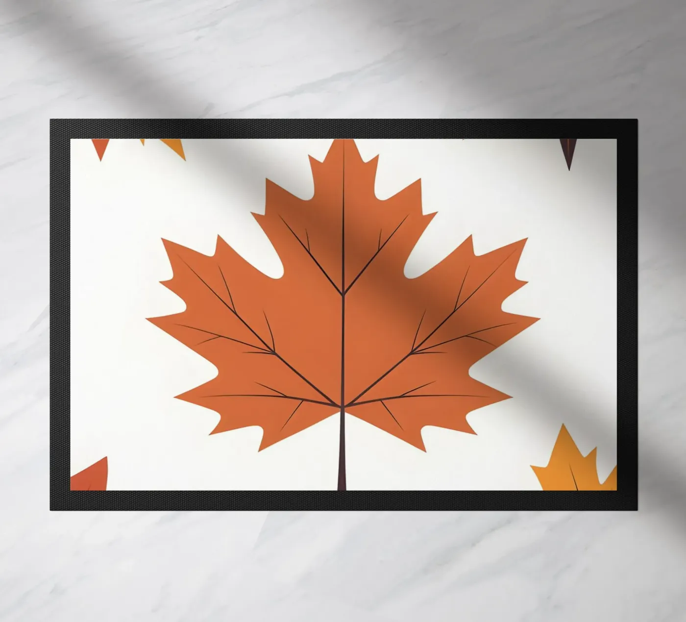 vector maple leaf Fußmatte von botanical shop
