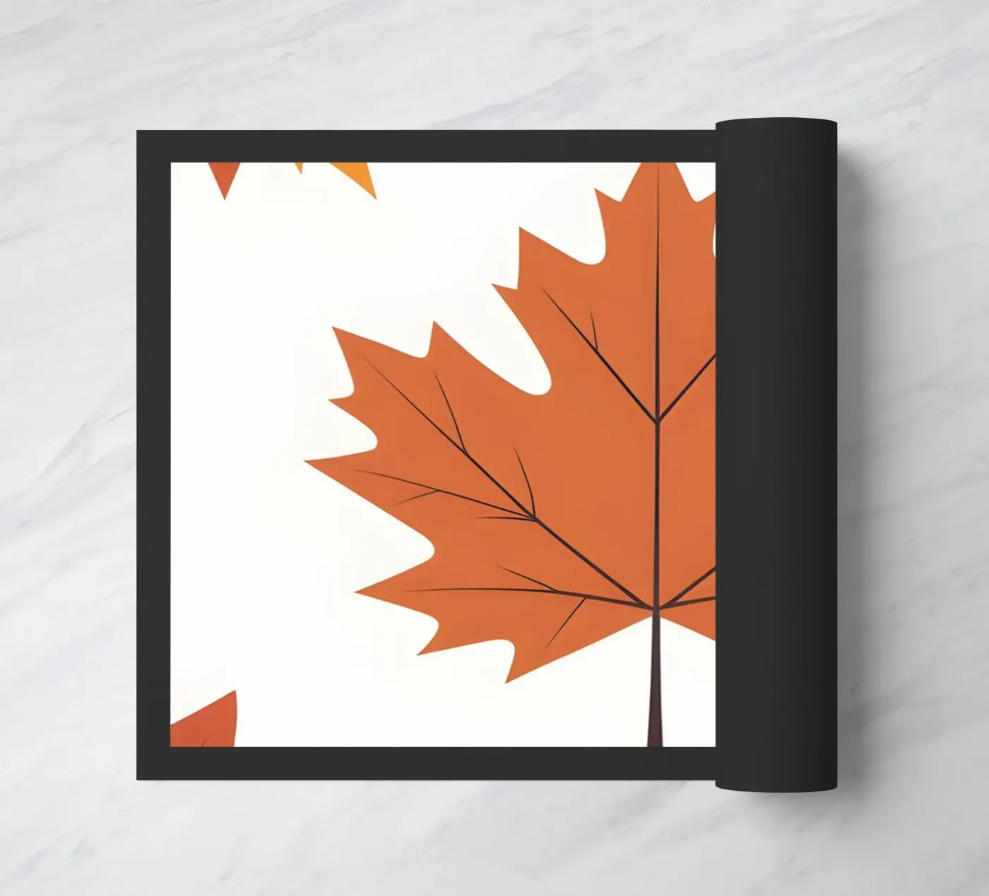 vector maple leaf Fußmatte von botanical shop
