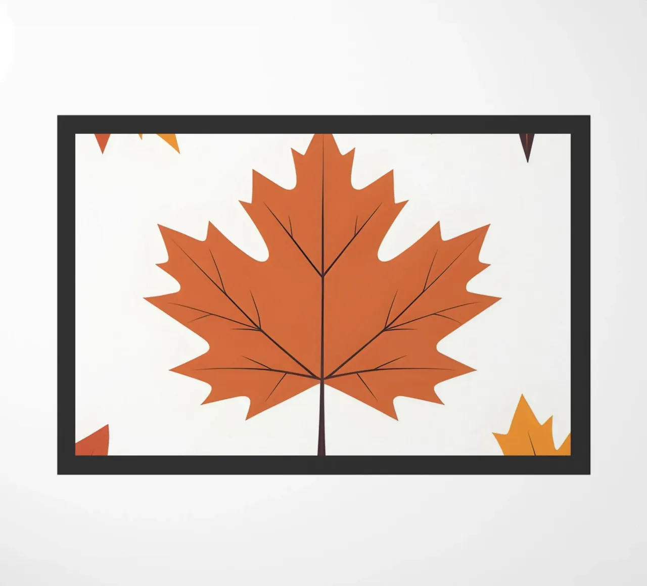 vector maple leaf doormat by botanical shop