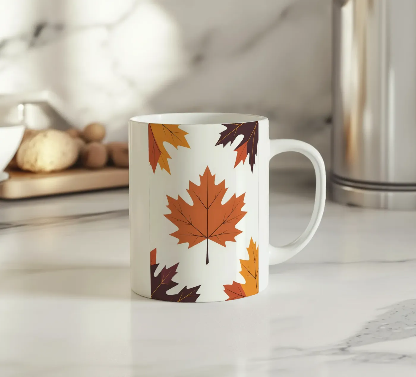 vector maple leaf mug en céramique de botanical shop