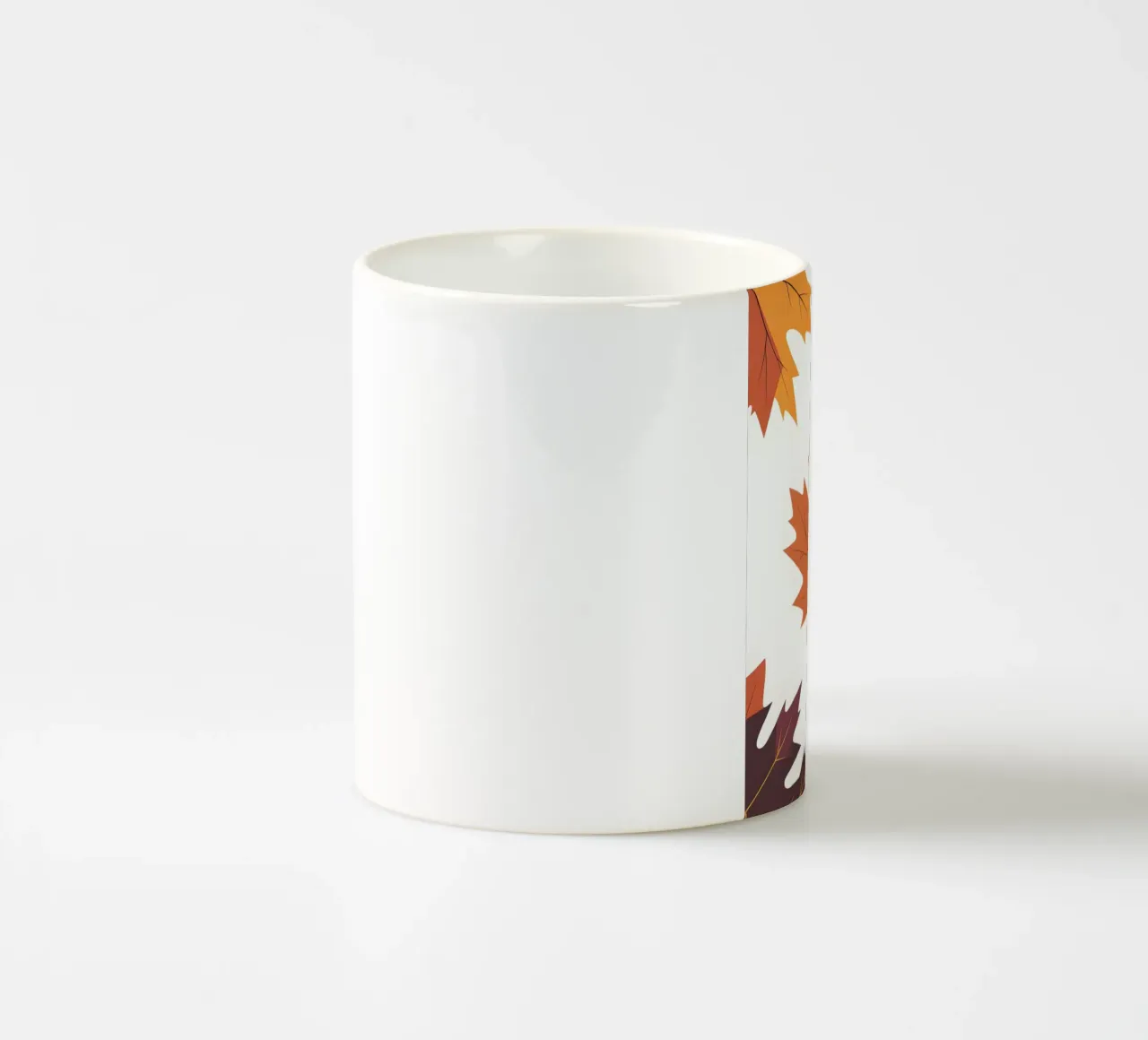 vector maple leaf ceramic mug by botanical shop