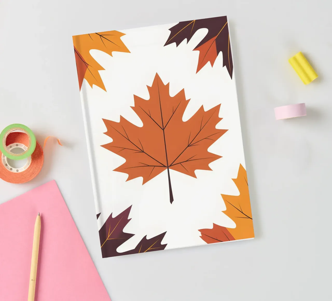 vector maple leaf notebook by botanical shop
