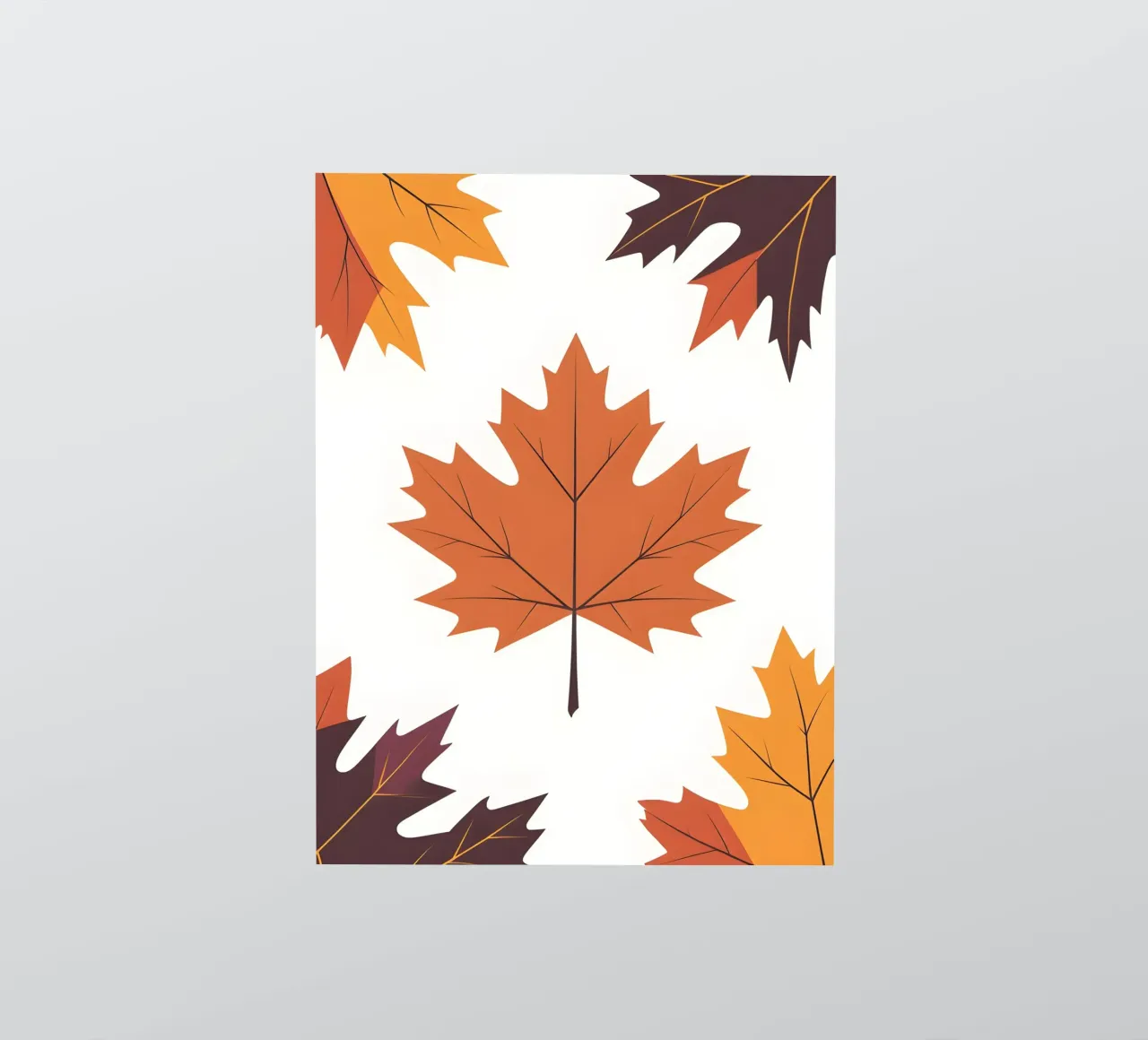 vector maple leaf sticker by botanical shop