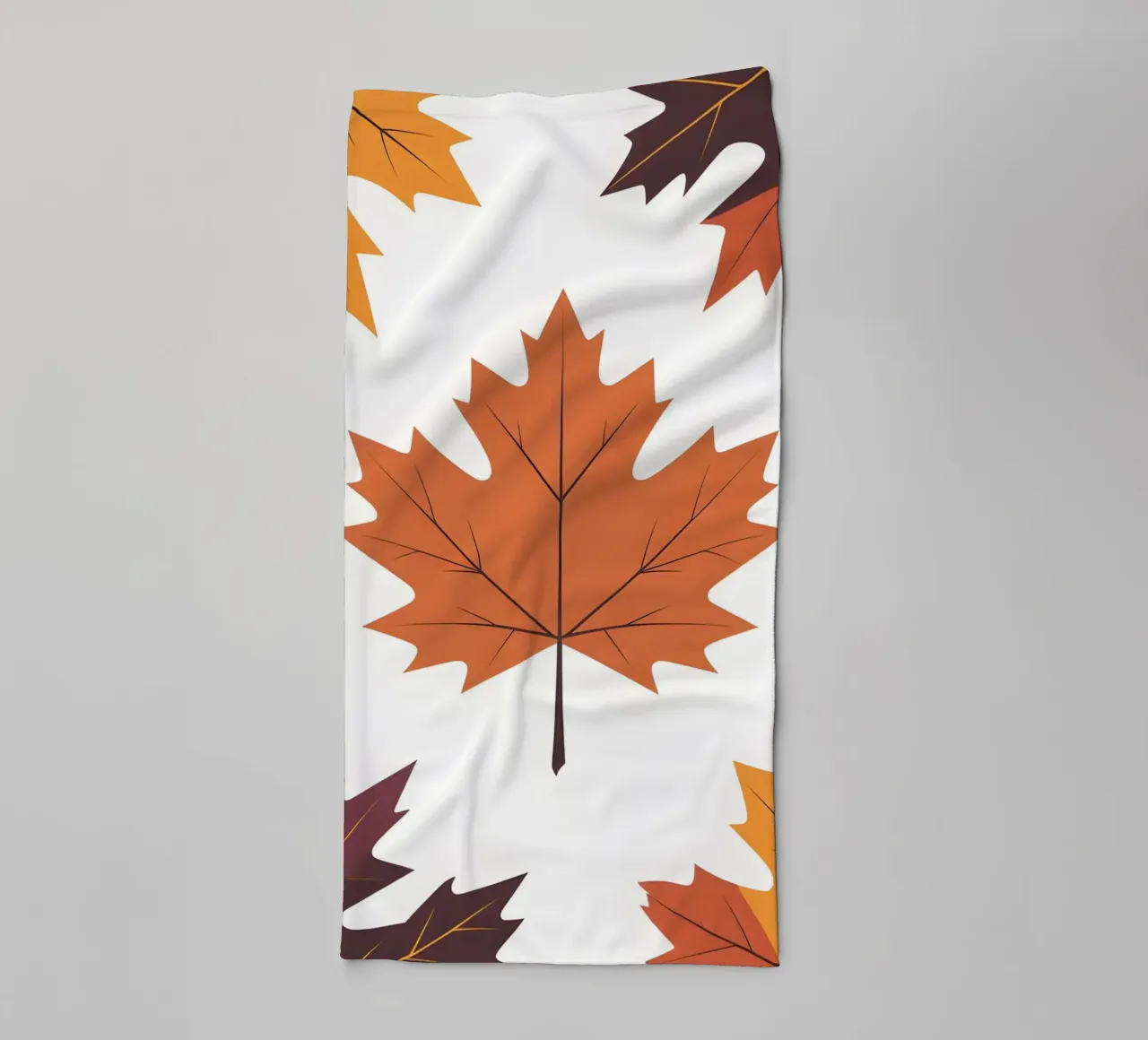 vector maple leaf towel by botanical shop