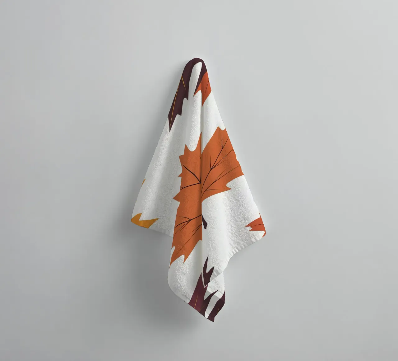 vector maple leaf towel by botanical shop