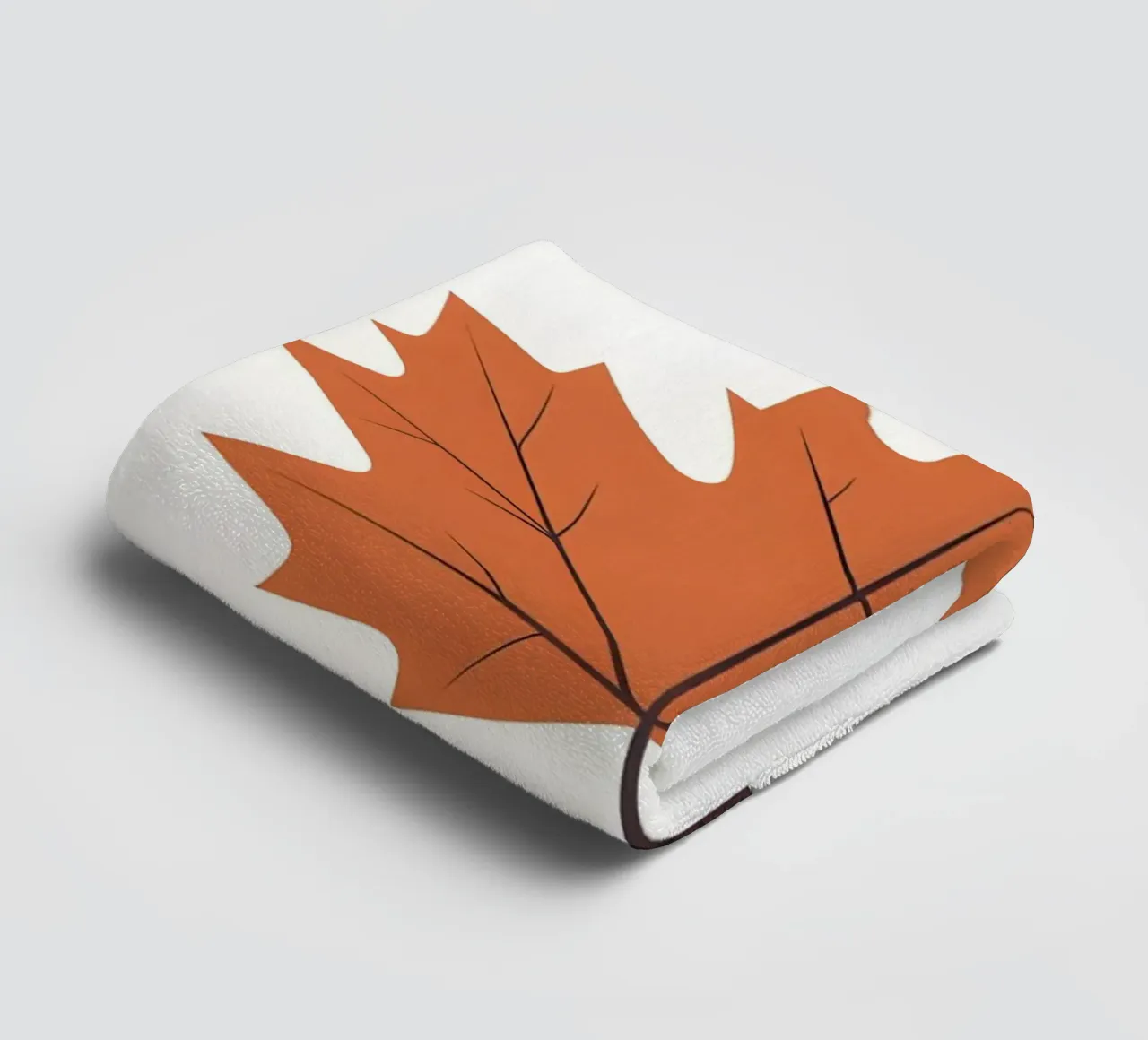 vector maple leaf towel by botanical shop