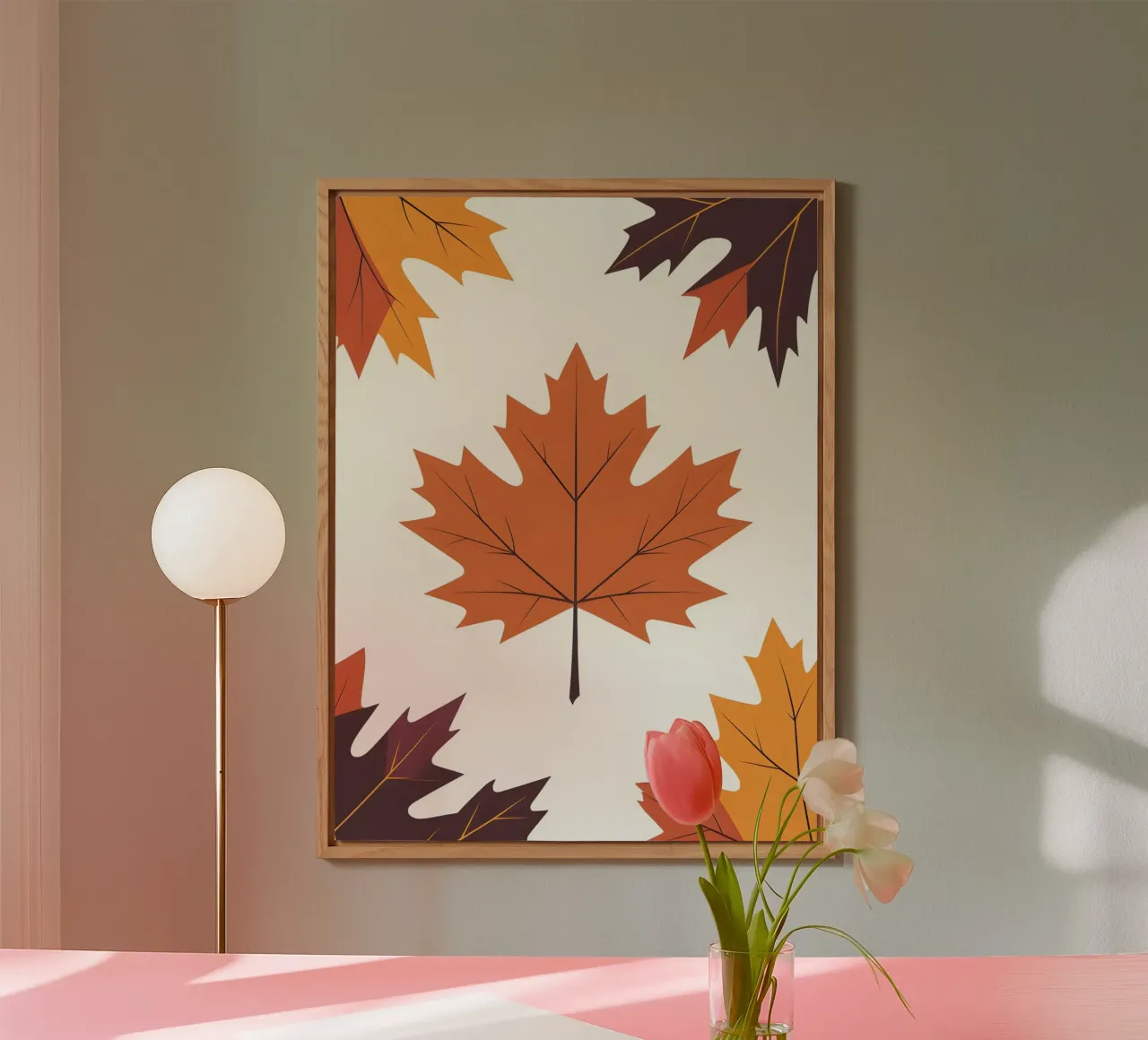 vector maple leaf forex plate by botanical shop