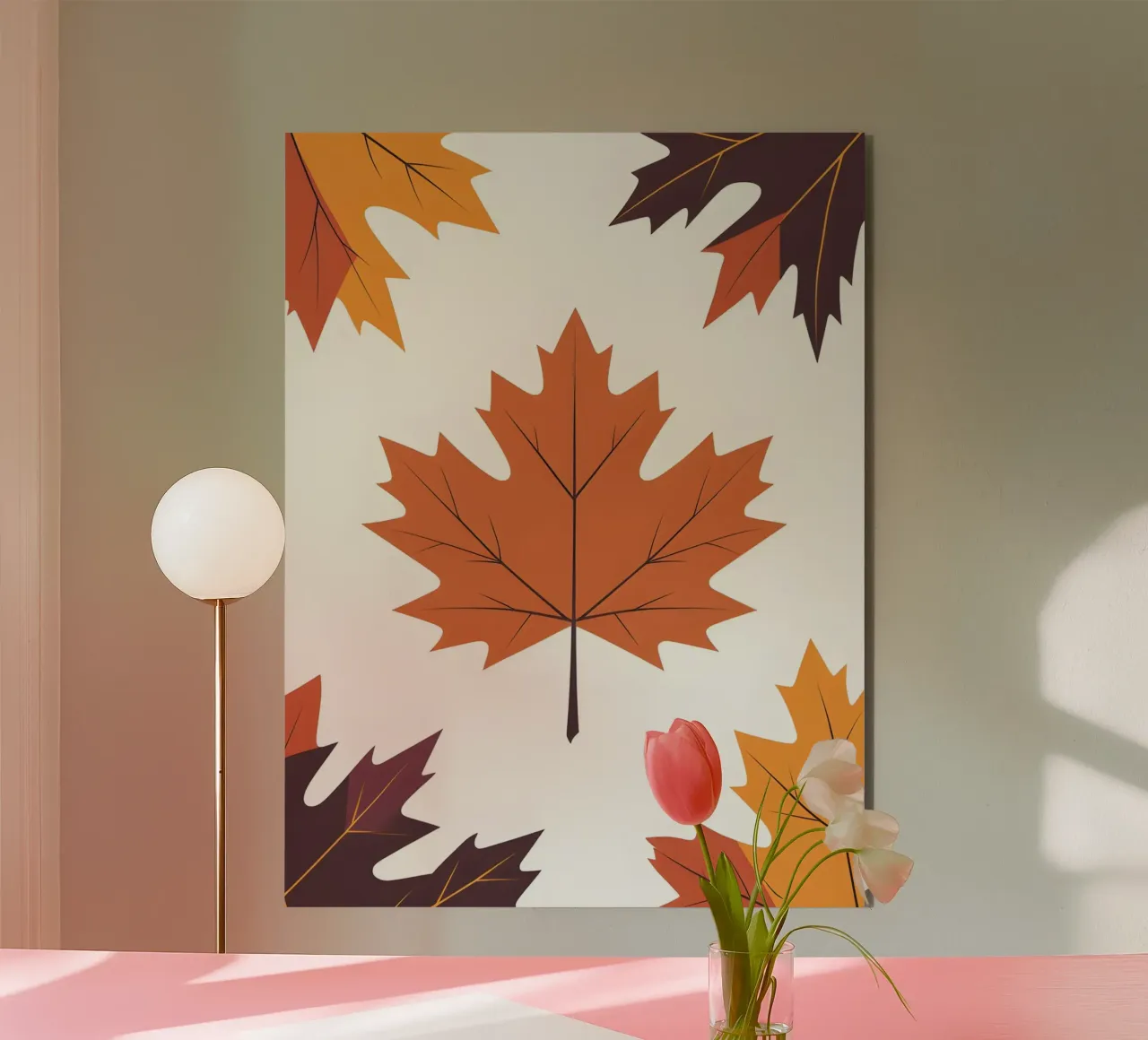 vector maple leaf forex plate by botanical shop