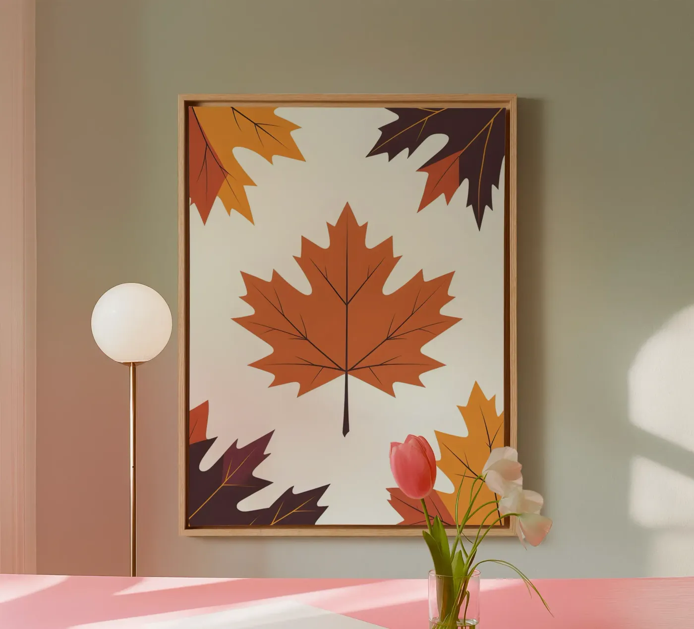 vector maple leaf canvas by botanical shop