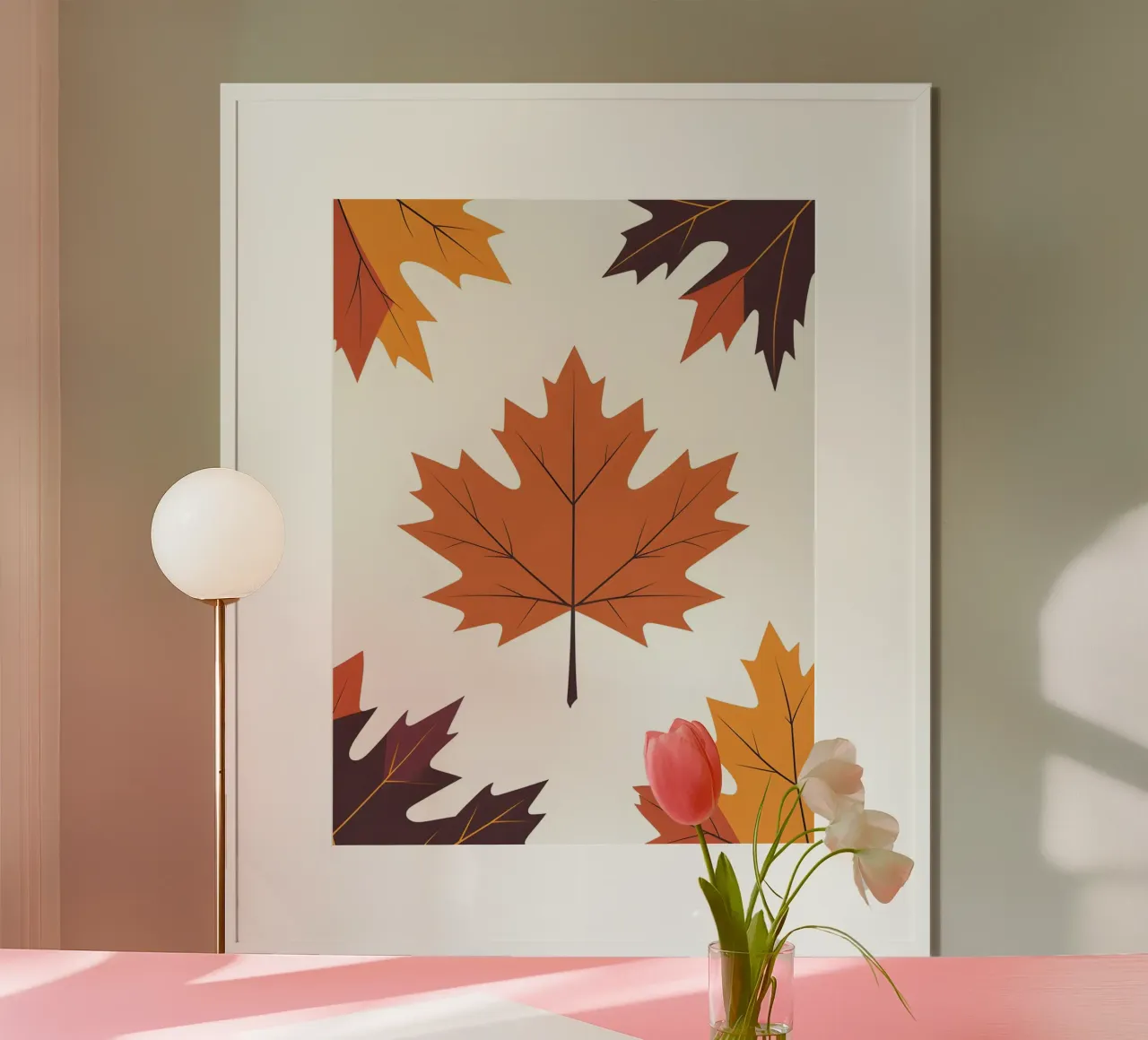 vector maple leaf poster by botanical shop