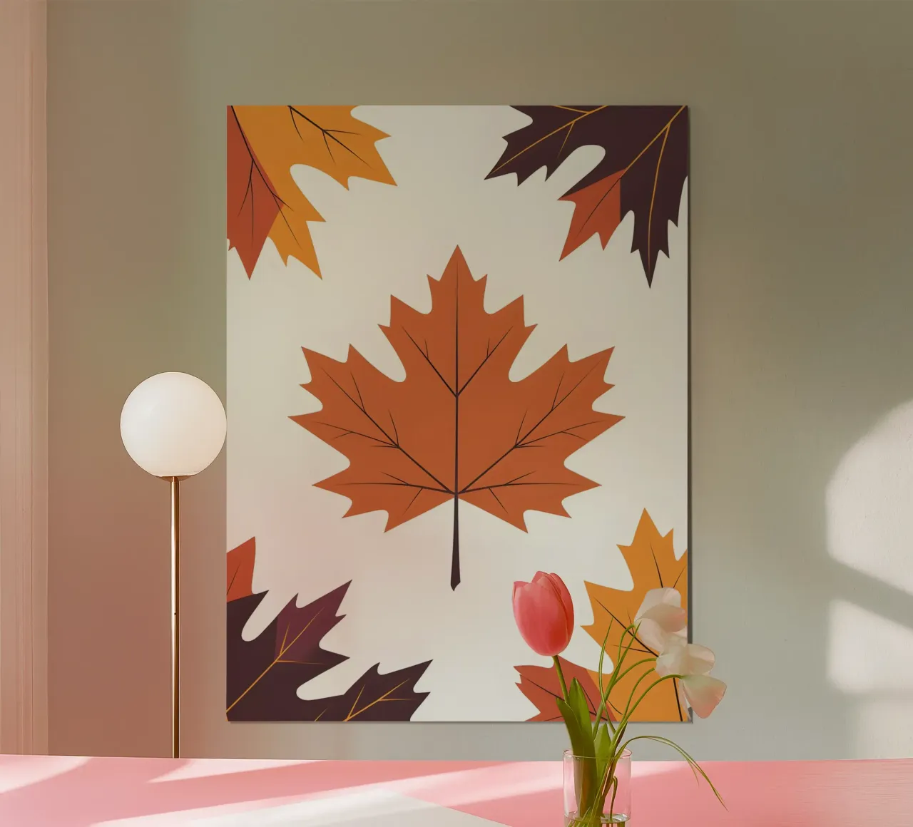 vector maple leaf poster by botanical shop