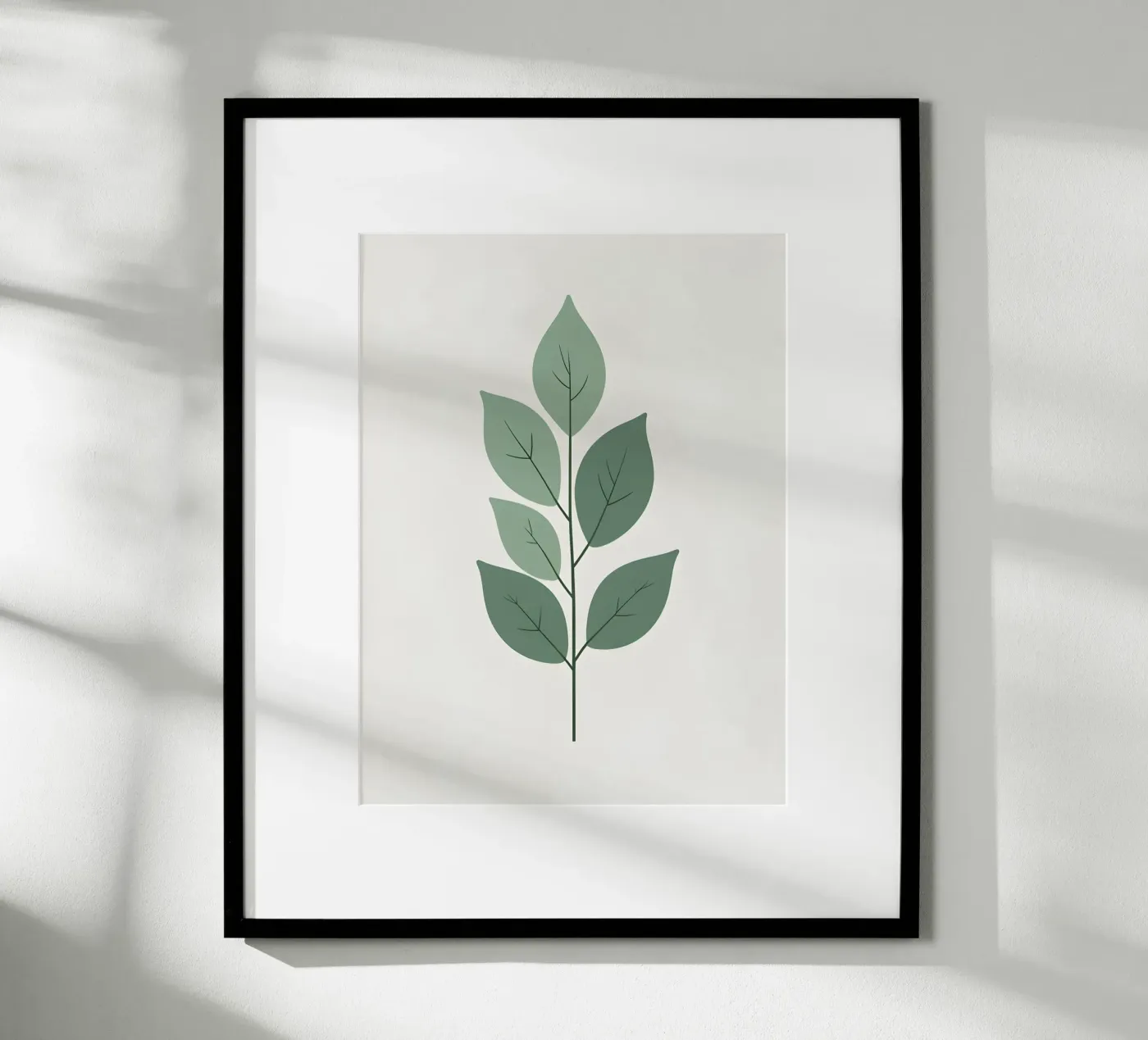 simple eucalyptus branch poster van botanical shop
