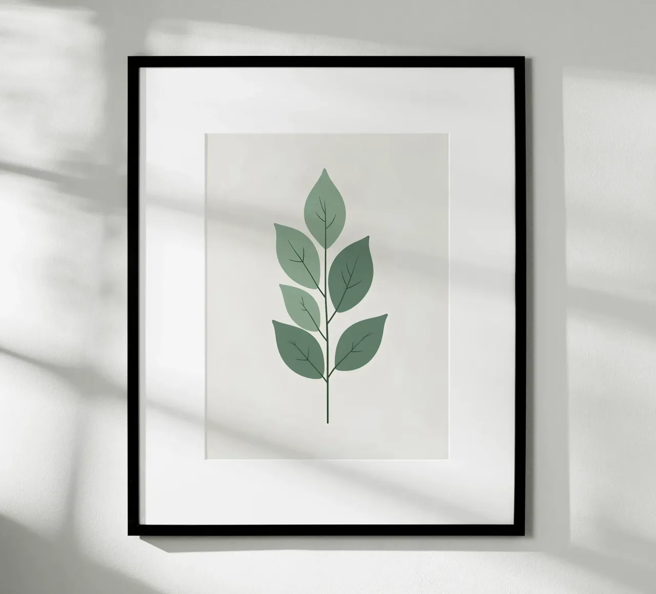 simple eucalyptus branch poster by botanical shop