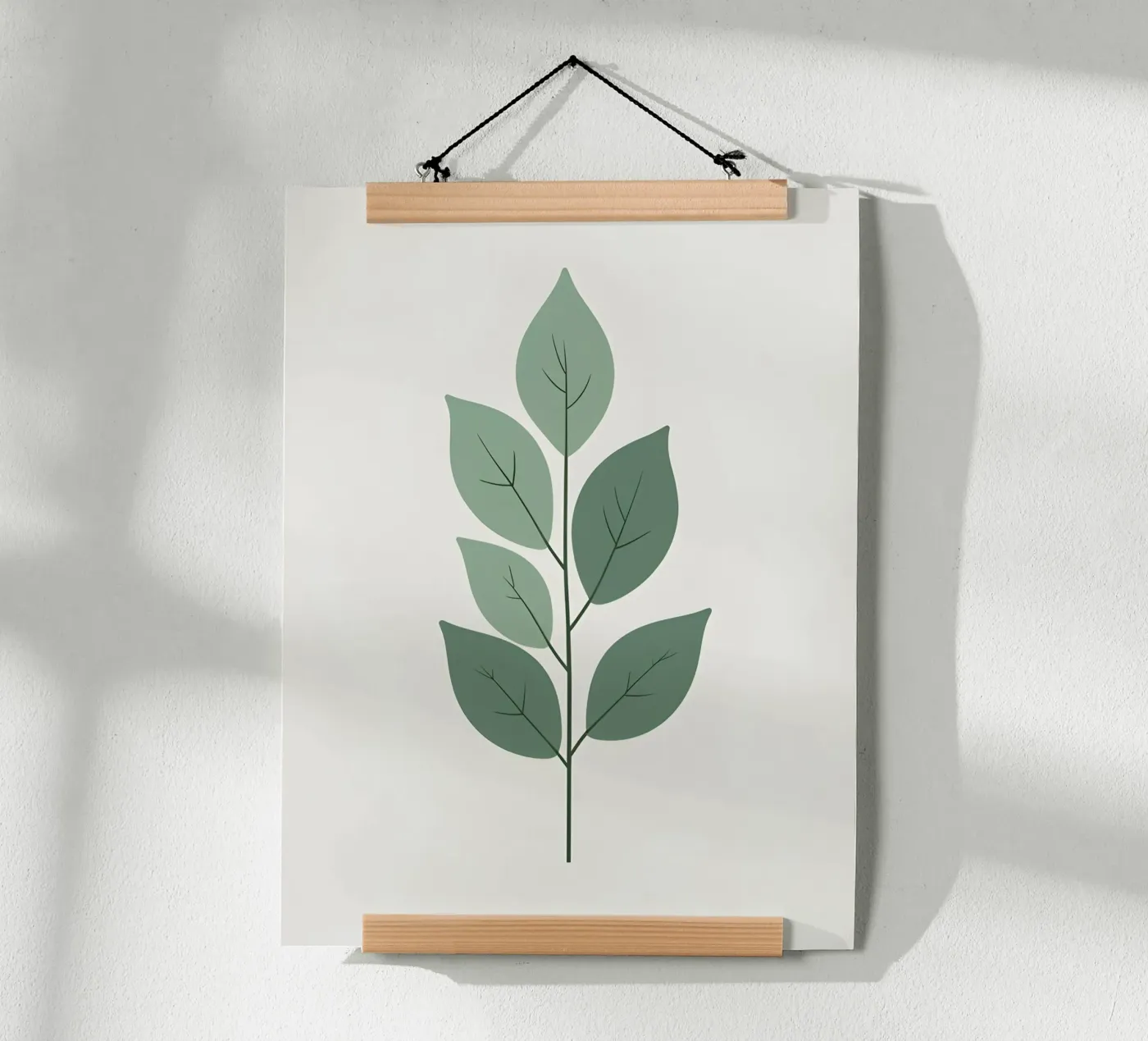 simple eucalyptus branch poster van botanical shop