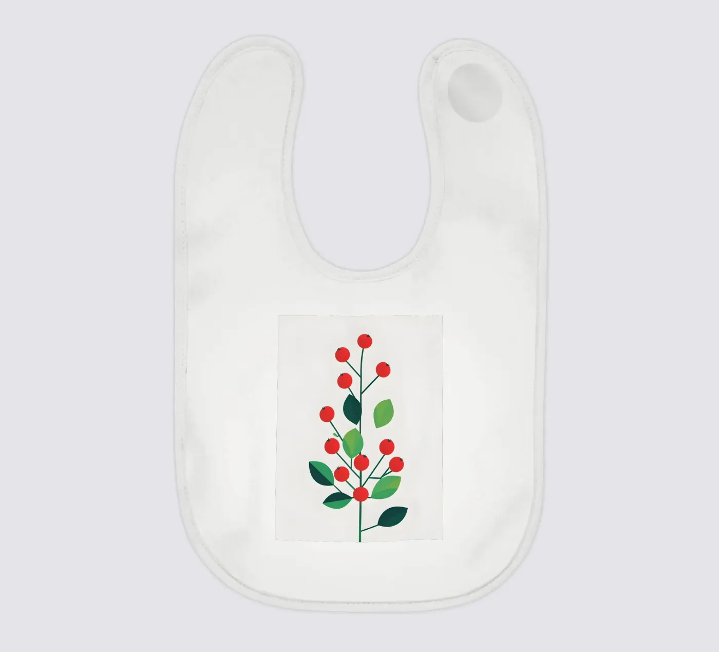 red fruit baby bib by botanical shop