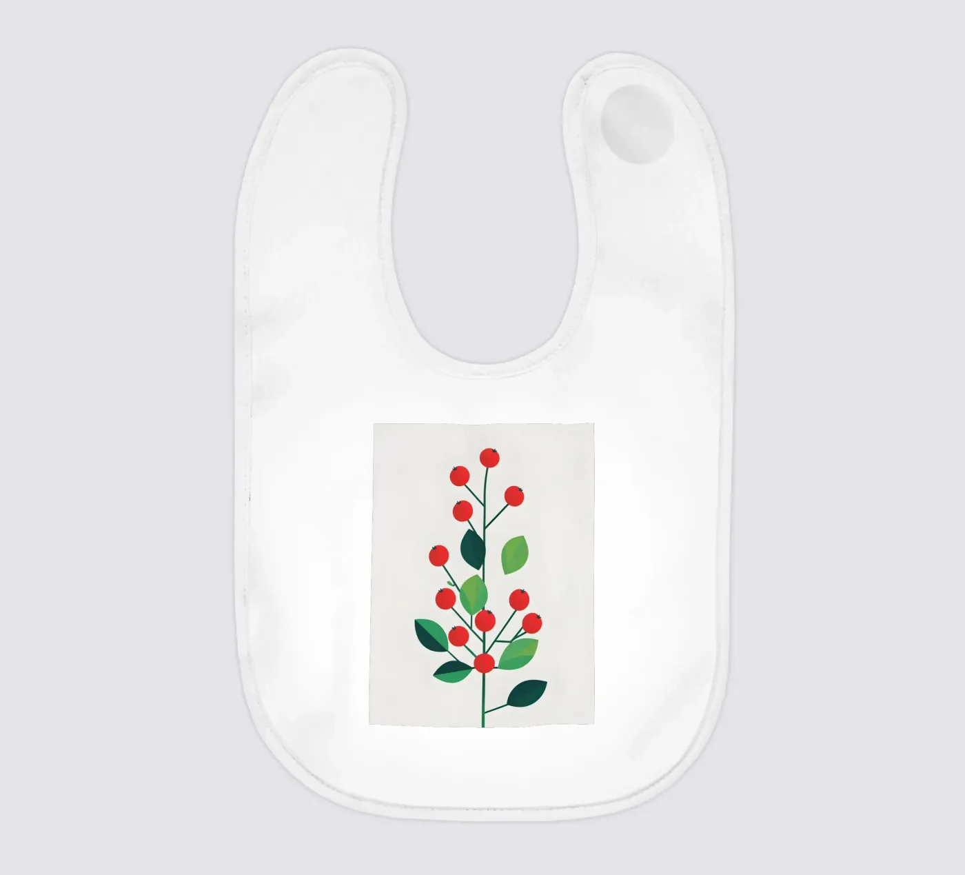 red fruit baby bib by botanical shop