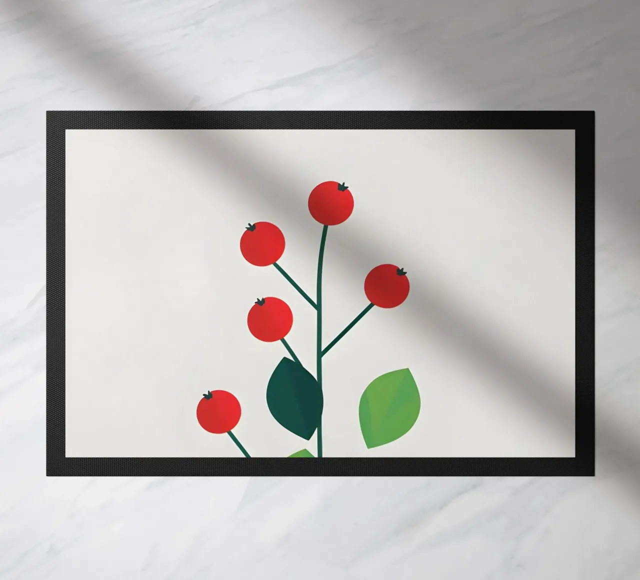 red fruit doormat by botanical shop