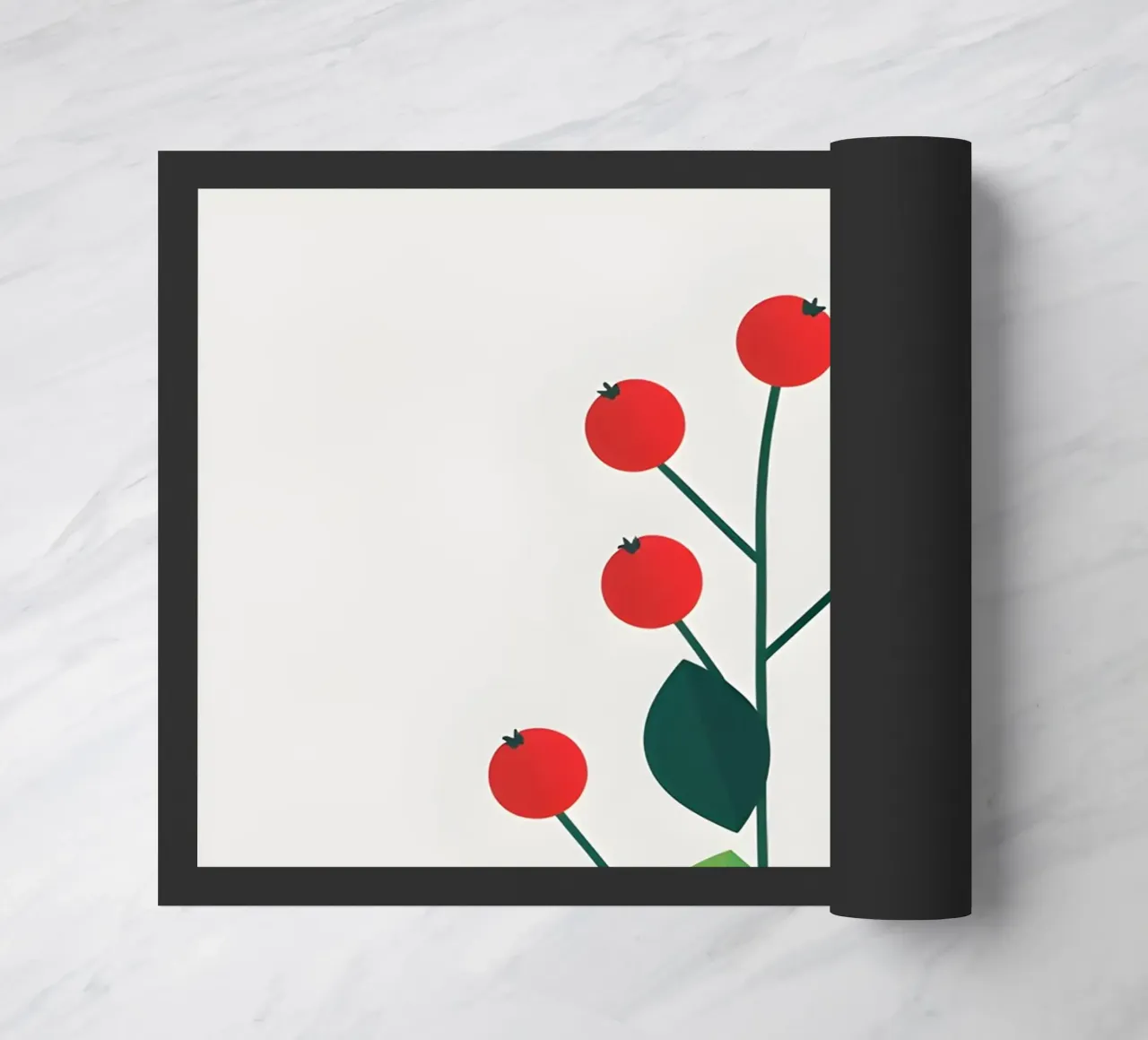 red fruit doormat by botanical shop