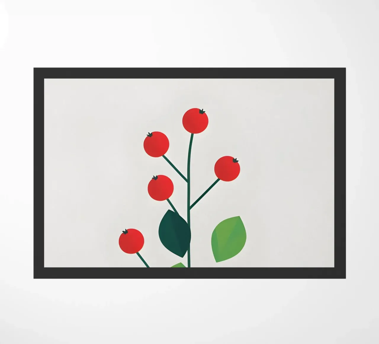 red fruit doormat by botanical shop