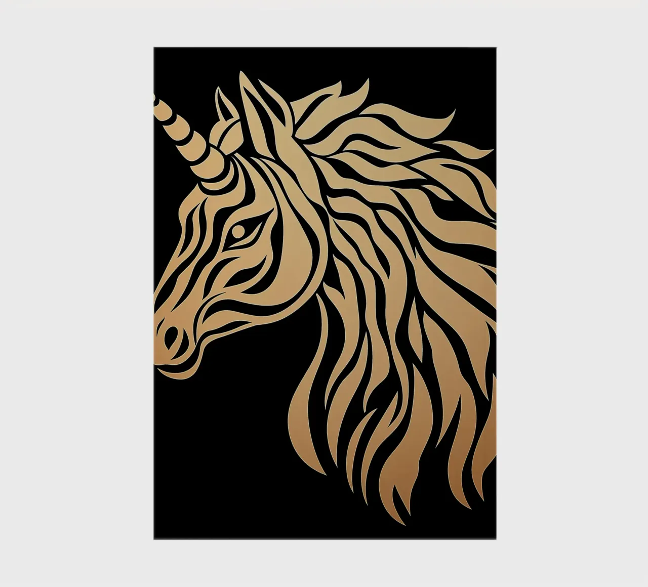 Golden unicorn notebook by Autofocus