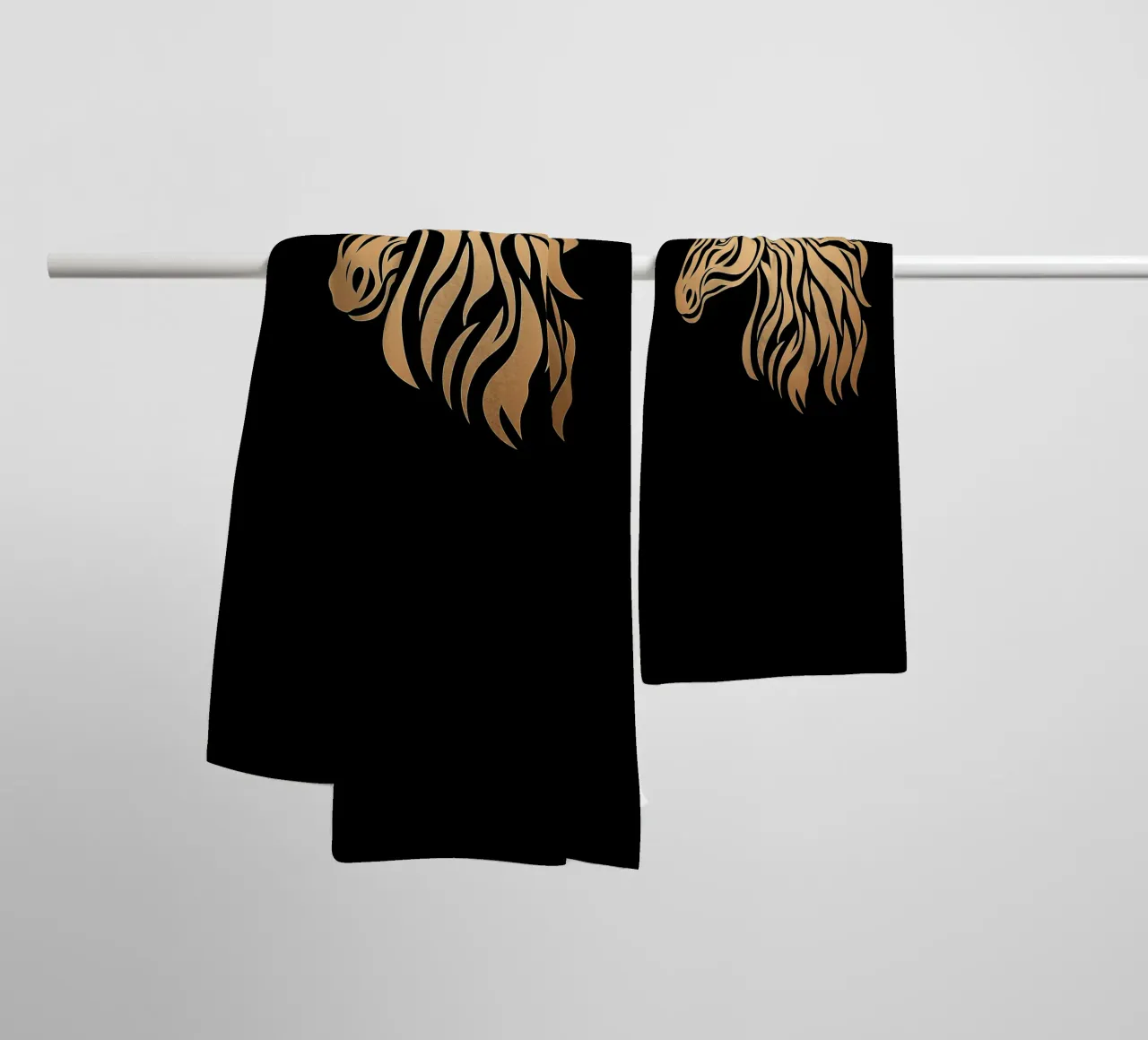 Golden unicorn towel by Autofocus