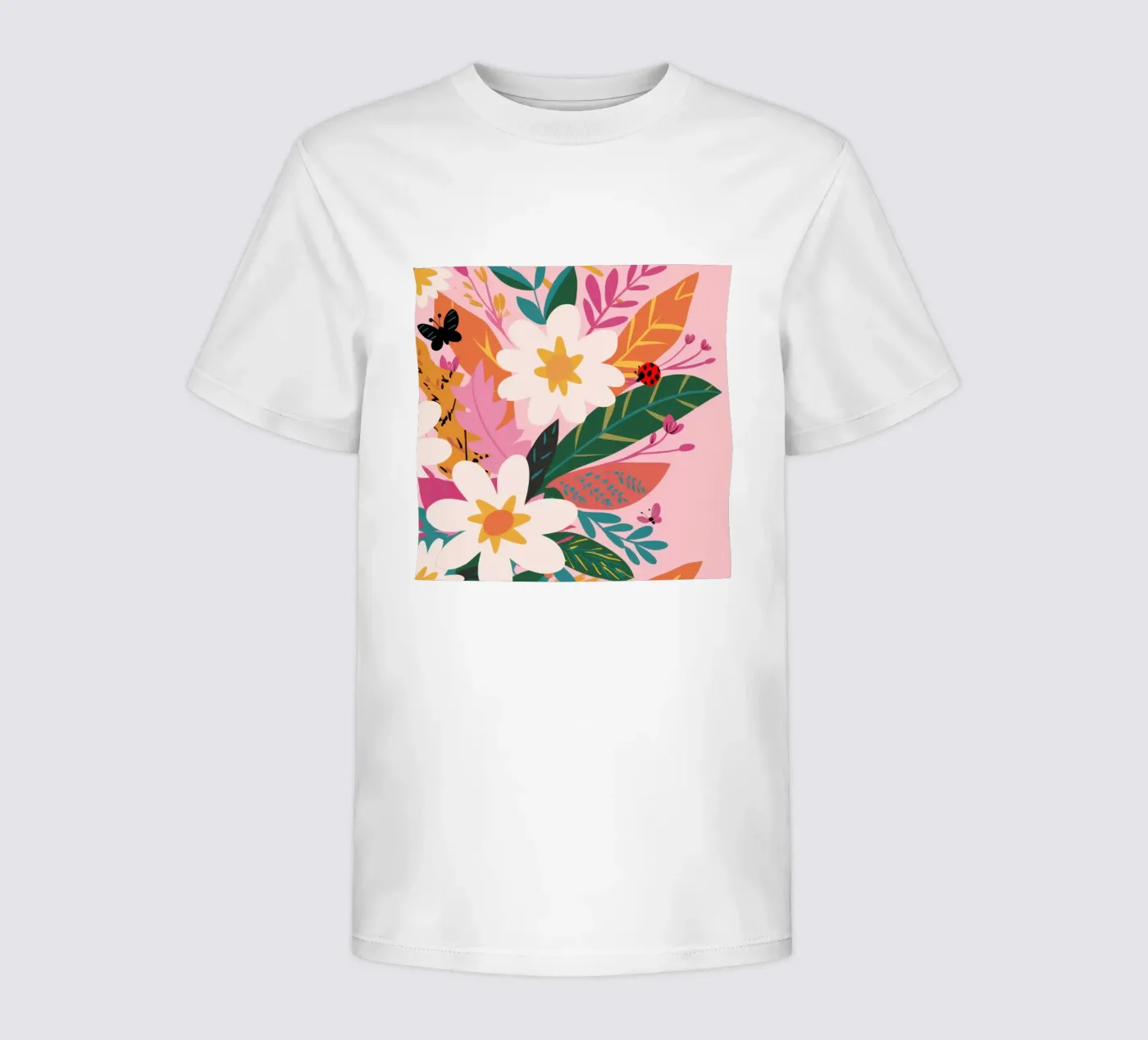 Vlindertuin kinder t-shirt van Solace Light
