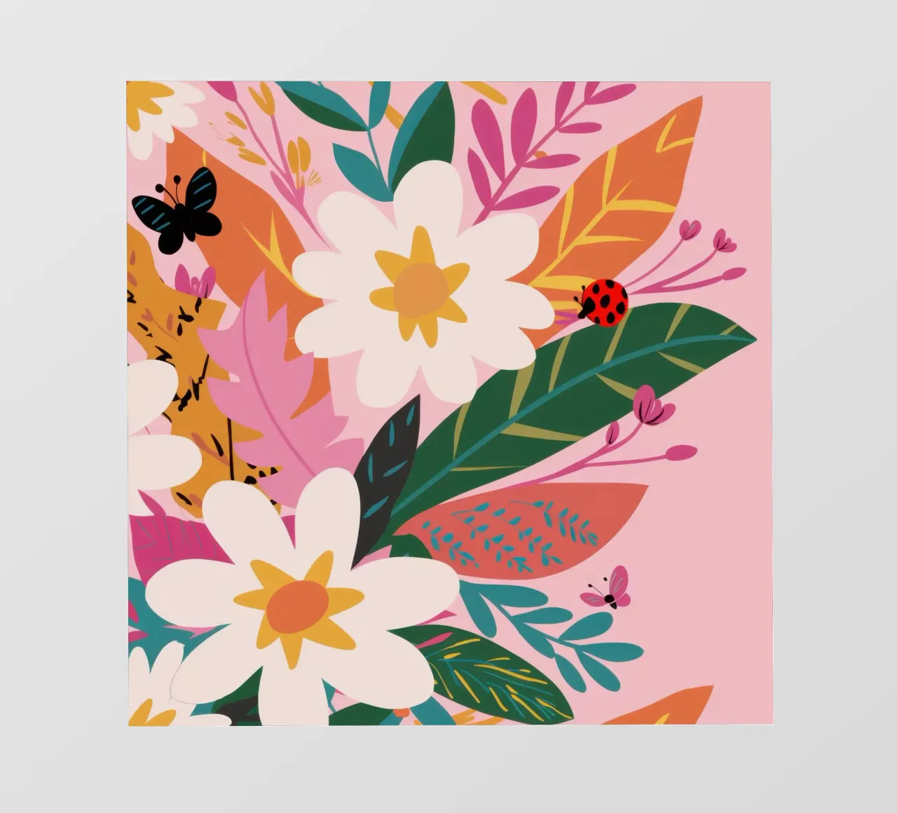 Vlindertuin fotobehang van Solace Light