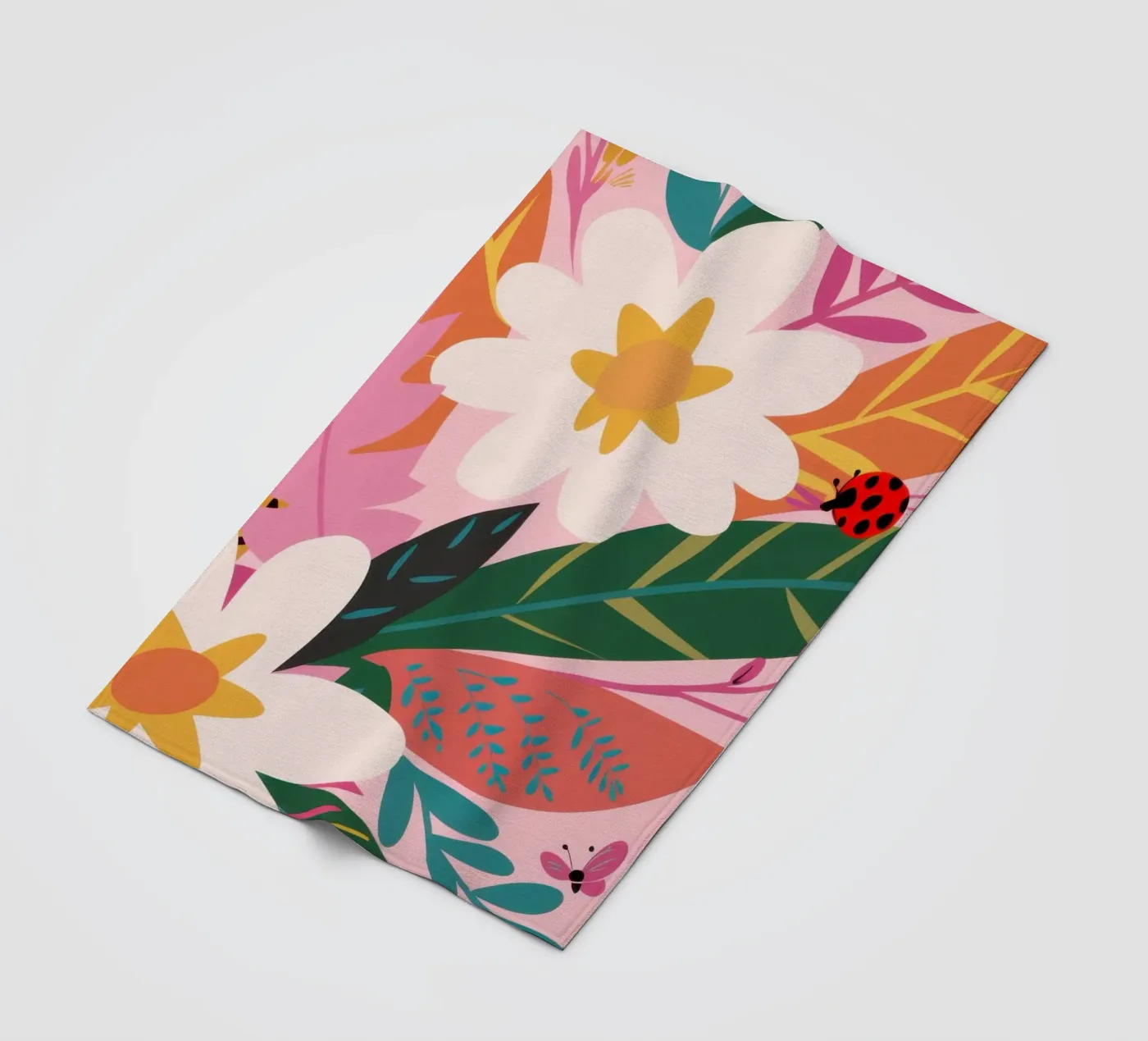 Floral Butterfly Garden fleecedeken van Solace Light