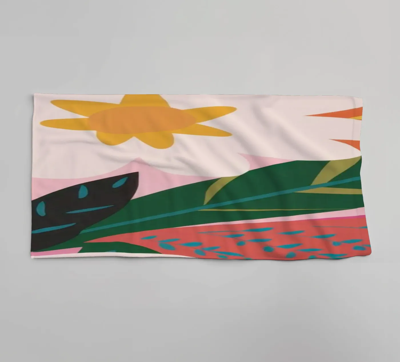 Vlindertuin badhanddoek van Solace Light