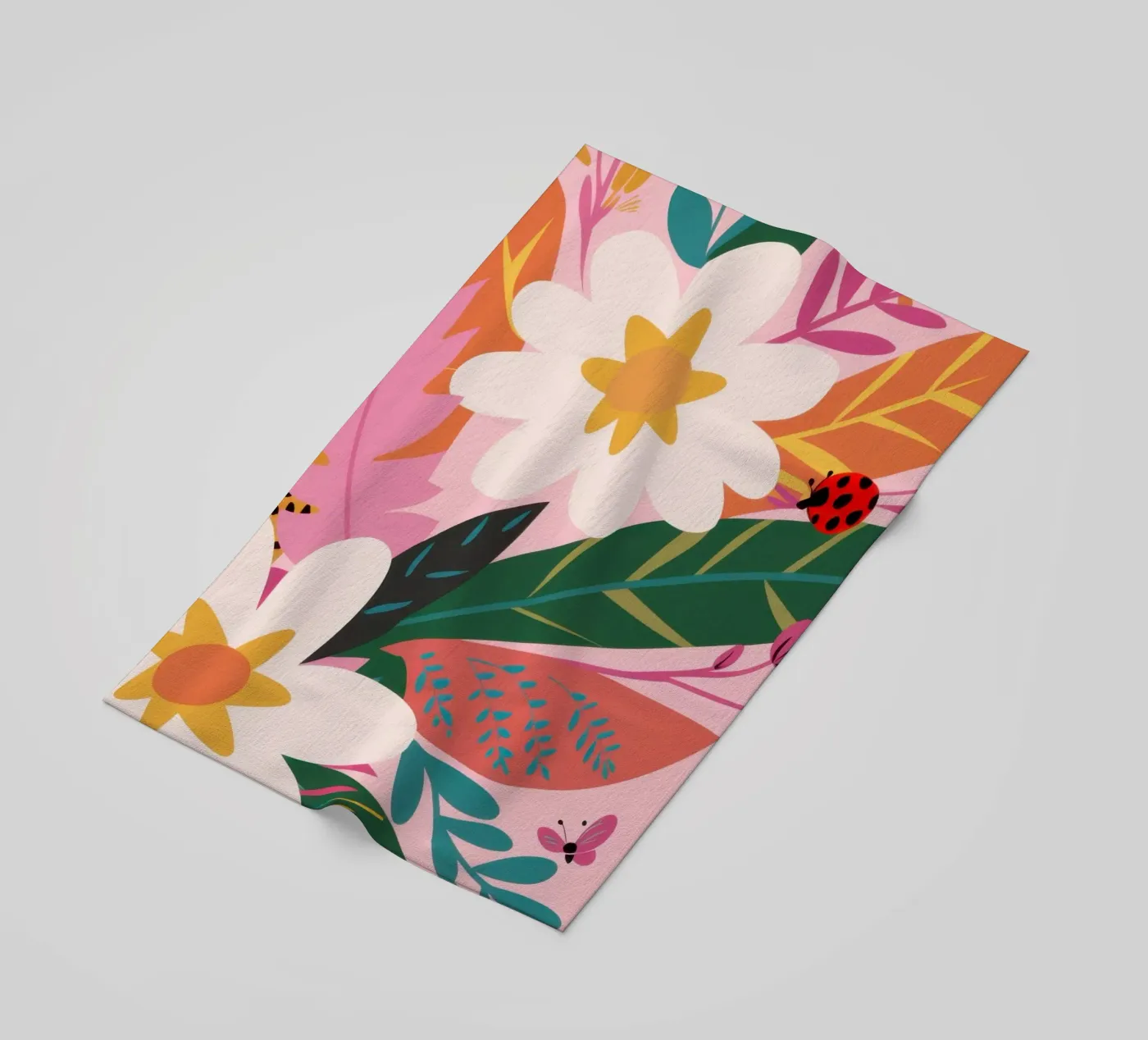 Vlindertuin strandhanddoek van Solace Light