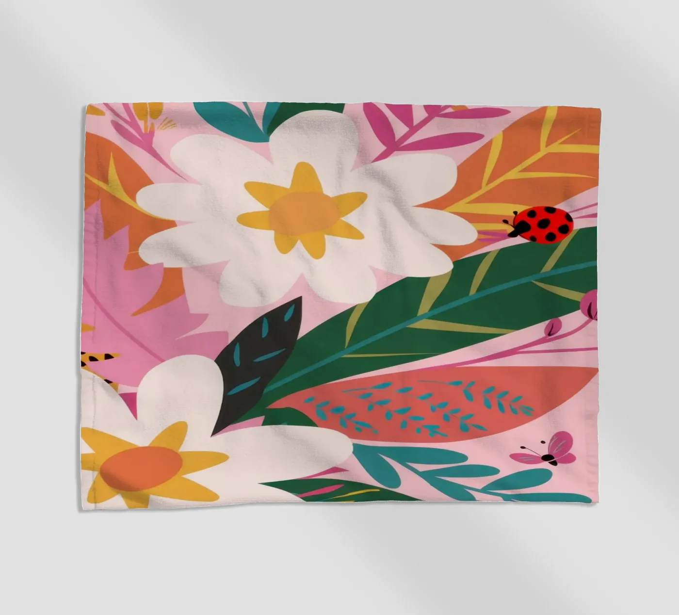 Vlindertuin strandhanddoek van Solace Light