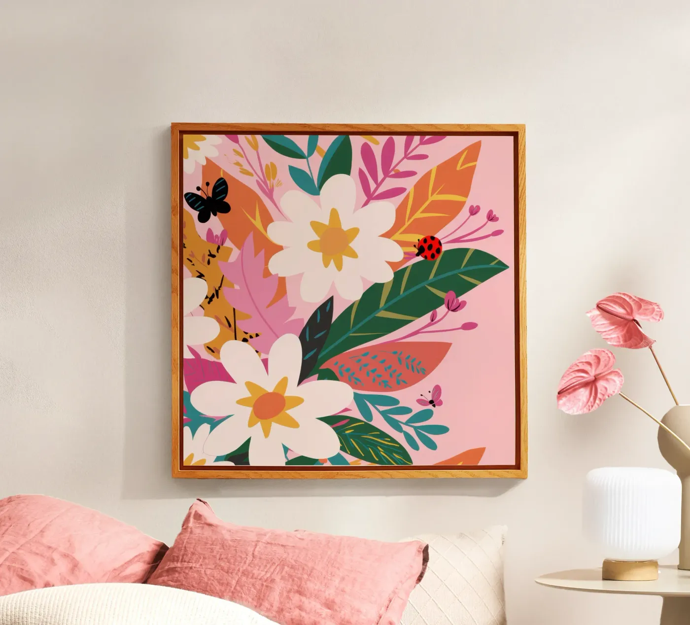 Vlindertuin acryl van Solace Light
