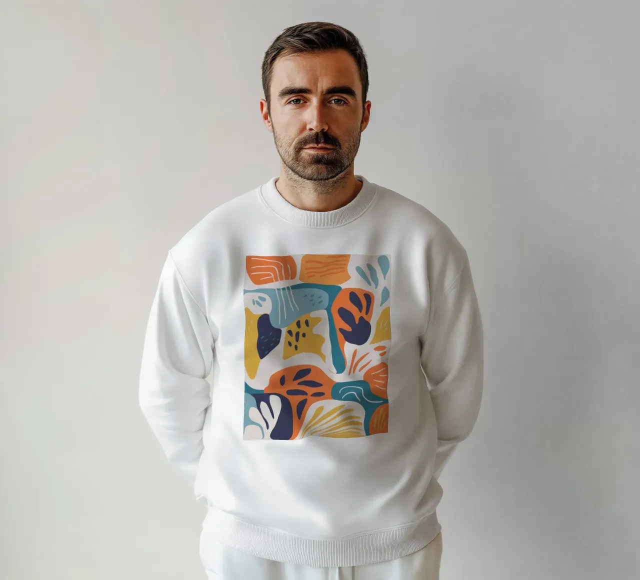 Forme botaniche astratte felpa da Solace Light