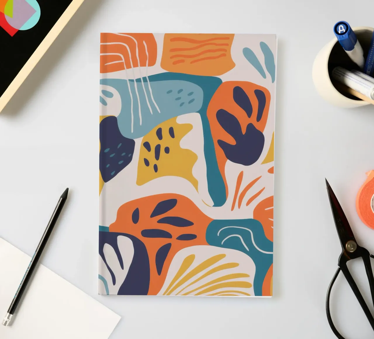 Abstract Botanical Forms notebook by Solace Light