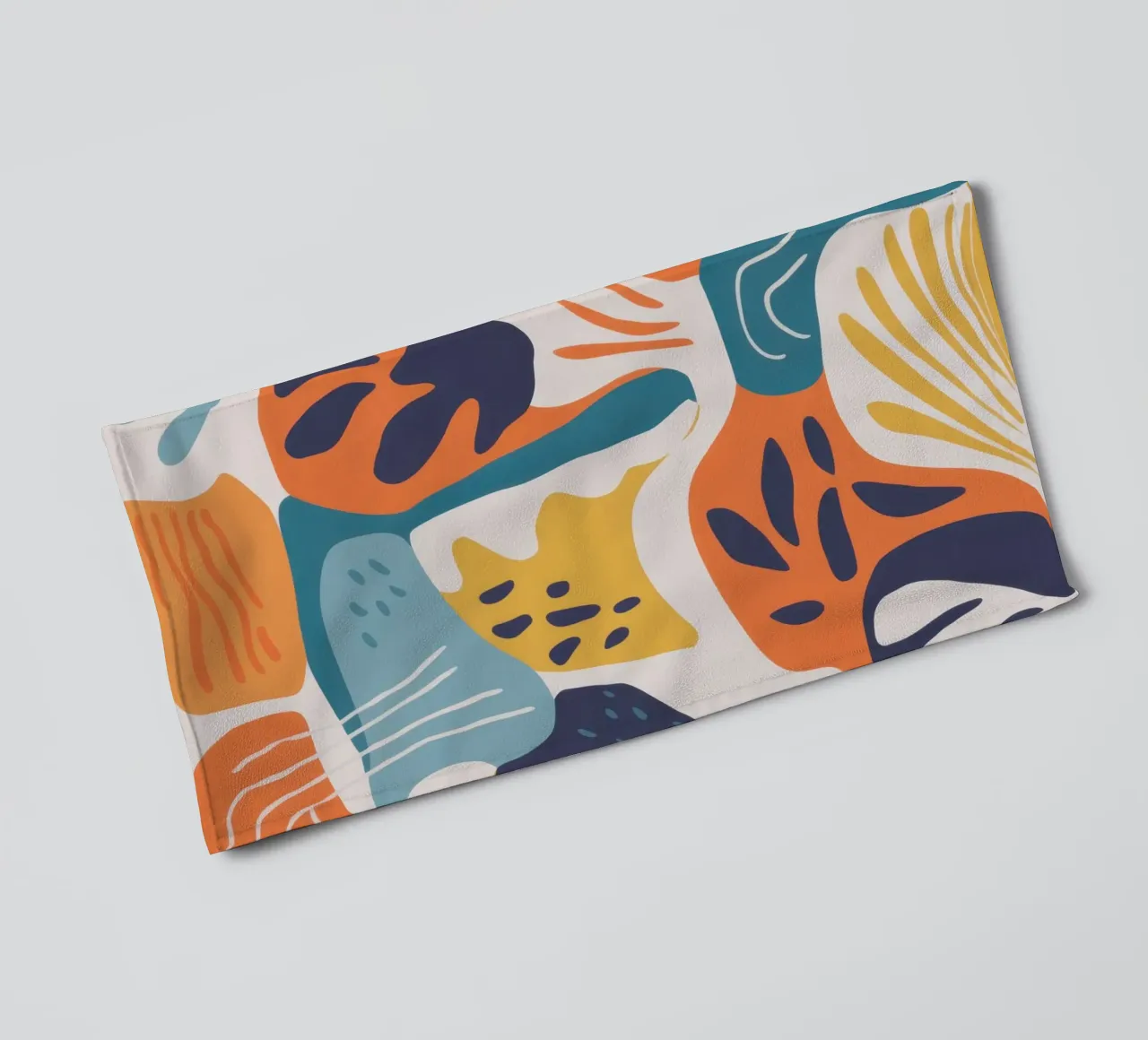 Abstract Botanical Forms towel by Solace Light