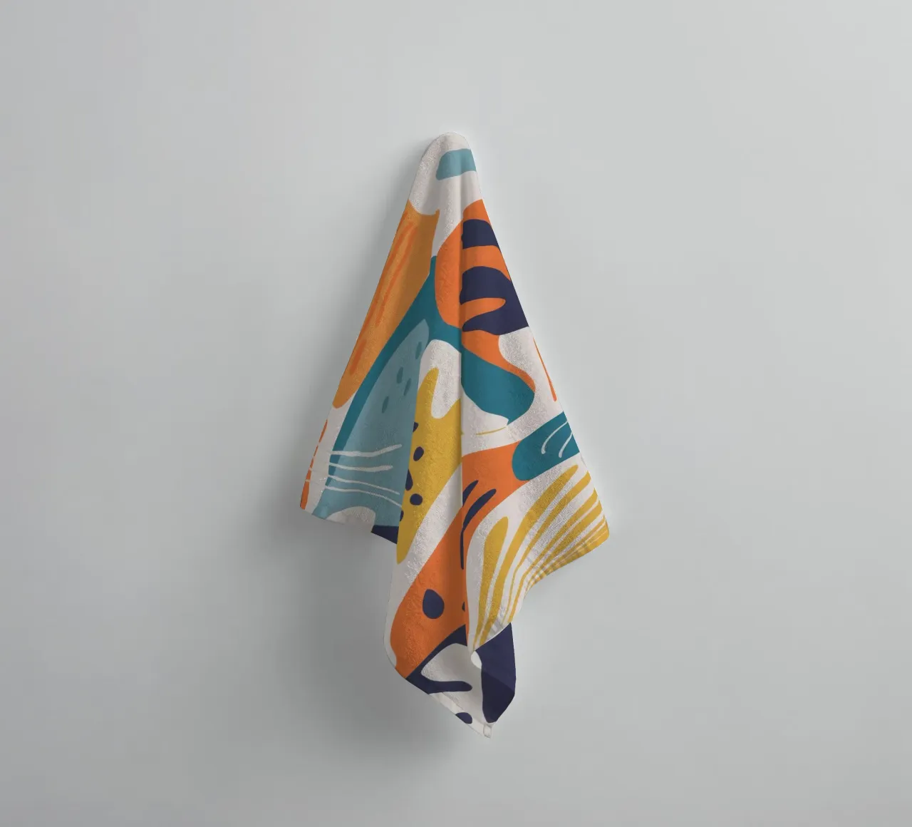 Abstract Botanical Forms towel by Solace Light