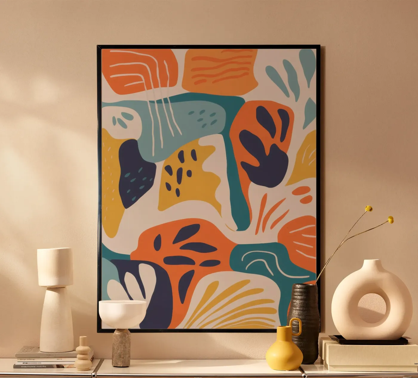 Abstract Botanical Forms poster by Solace Light