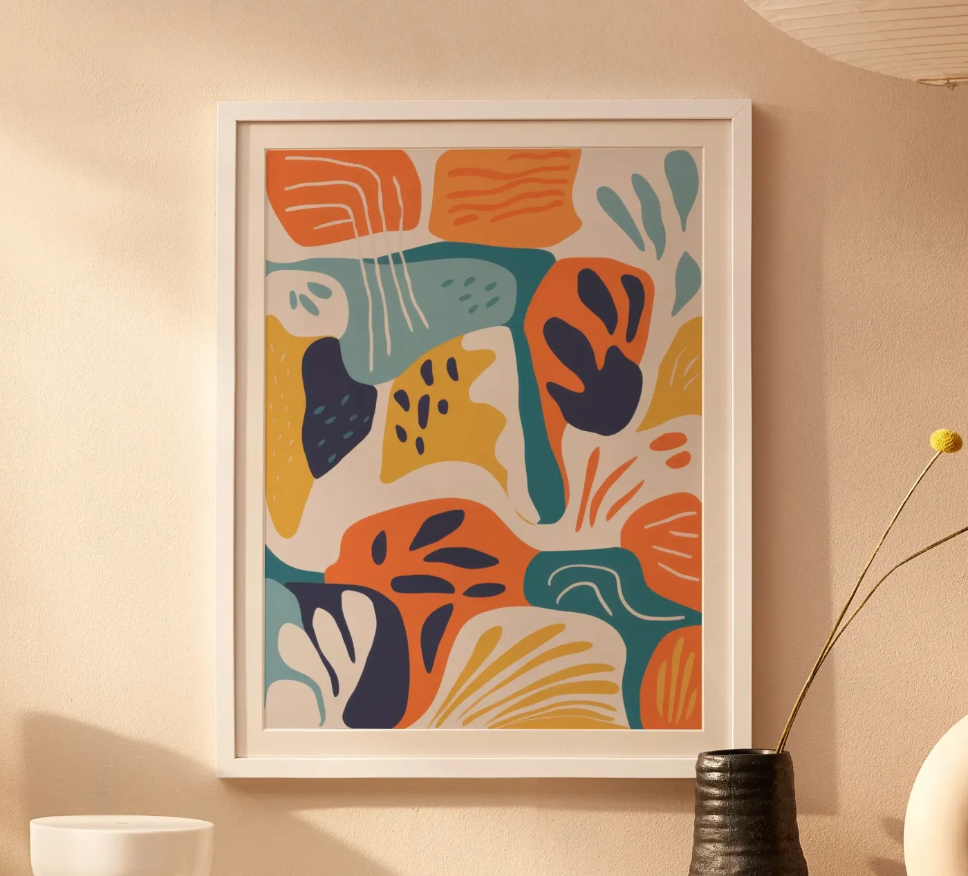 Abstract Botanical Forms poster by Solace Light