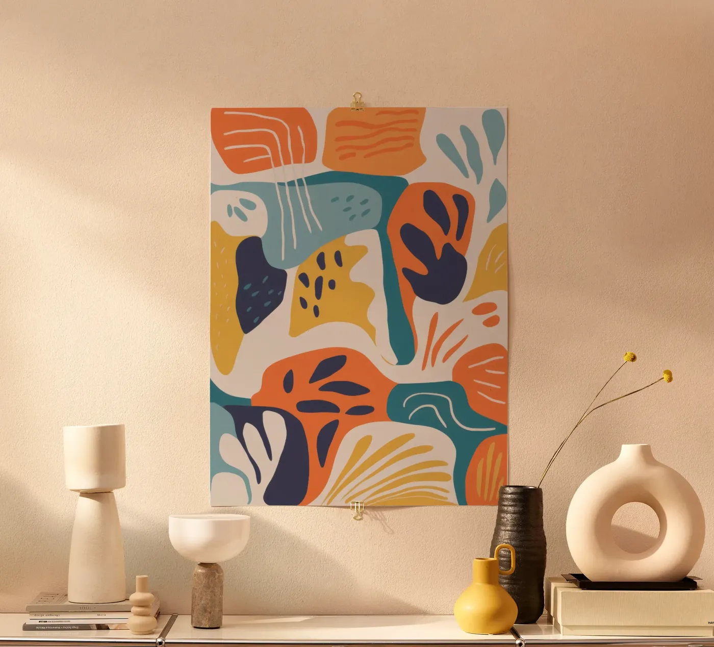 Abstract Botanical Forms poster by Solace Light