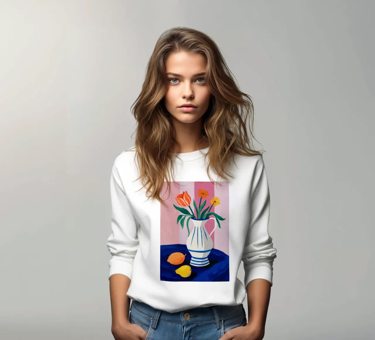 Serenata in vaso a righe felpa da Solace Light