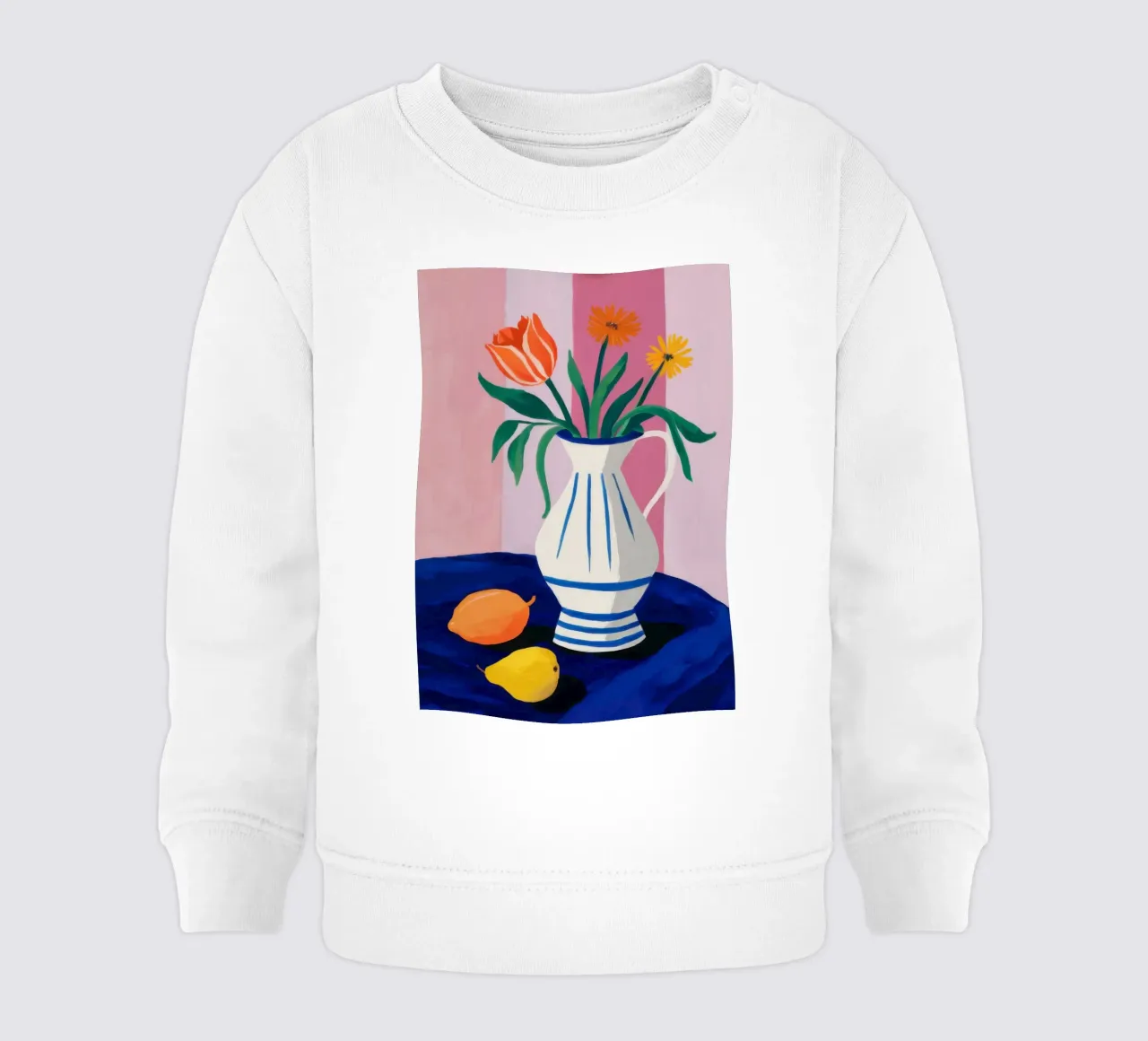 Serenata in vaso a righe felpa neonato da Solace Light