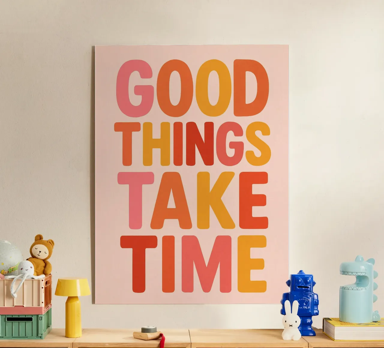 Good Things Take Time plexiglass da Wall of Whispers