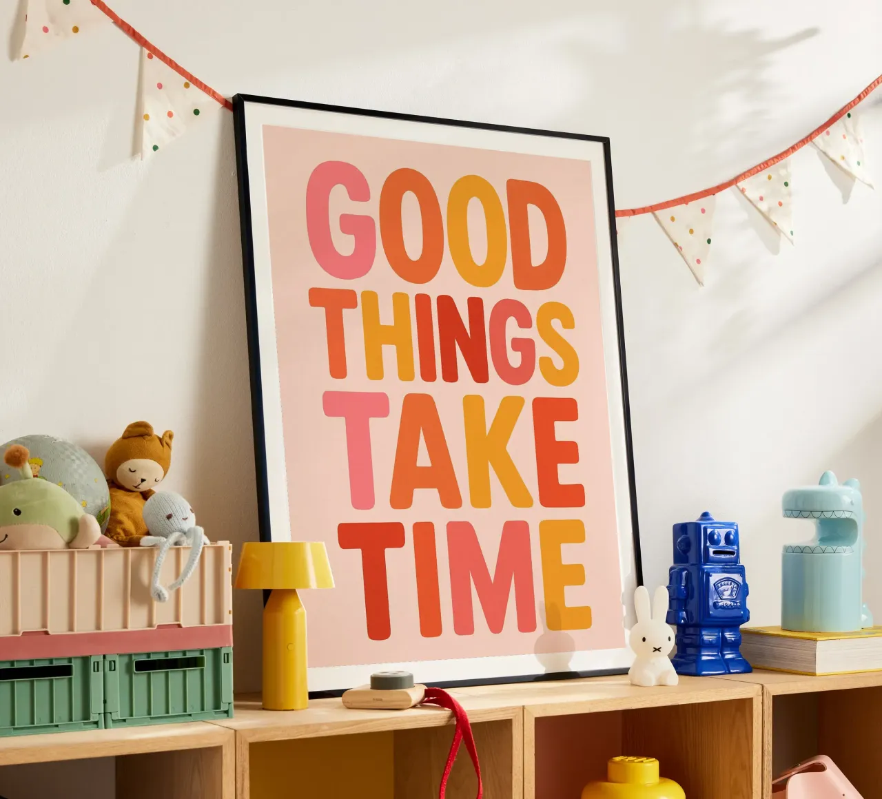 Good Things Take Time poster da Wall of Whispers
