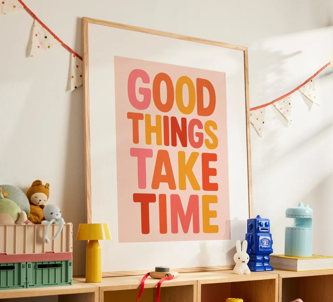 Good Things Take Time poster da Wall of Whispers